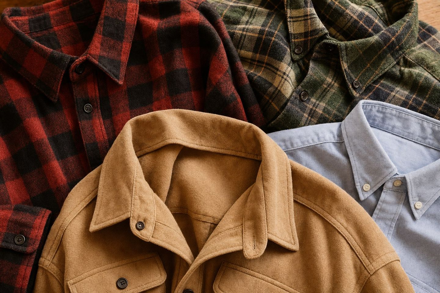Chemises vintage homme en flanelle et overshirt, sélection seconde main