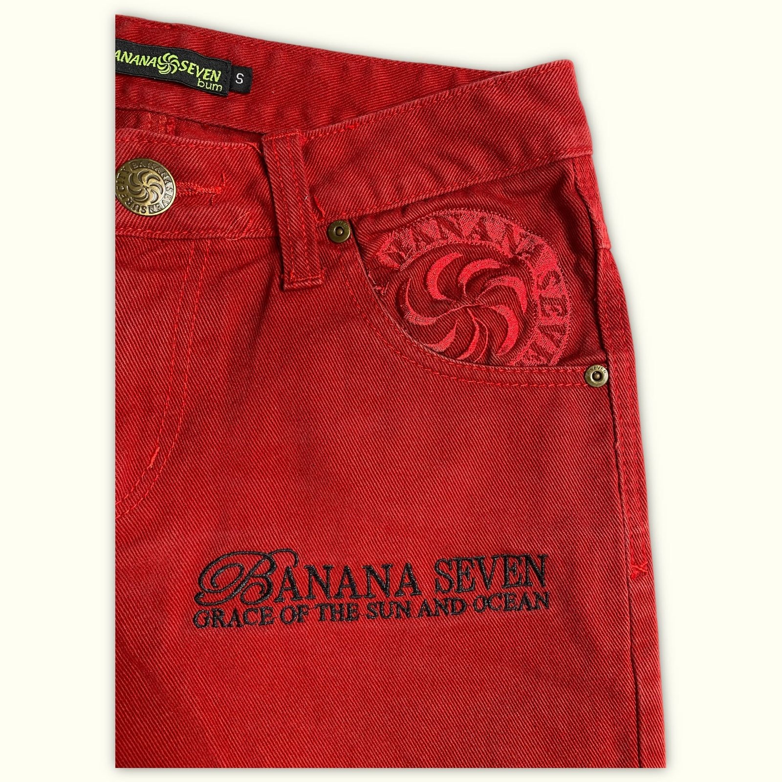 Banana Seven Jean Regular Homme 2000s Streetwear japonais – W28