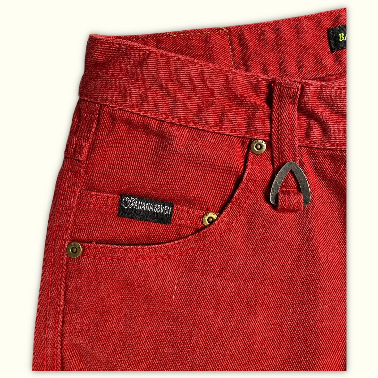 Banana Seven Jean Regular Homme 2000s Streetwear japonais – W28