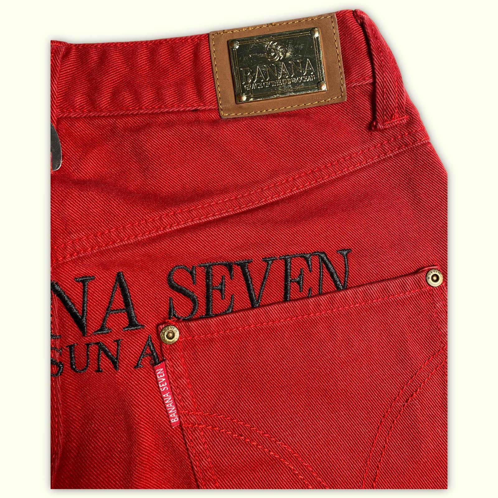 Banana Seven Jean Regular Homme 2000s Streetwear japonais – W28