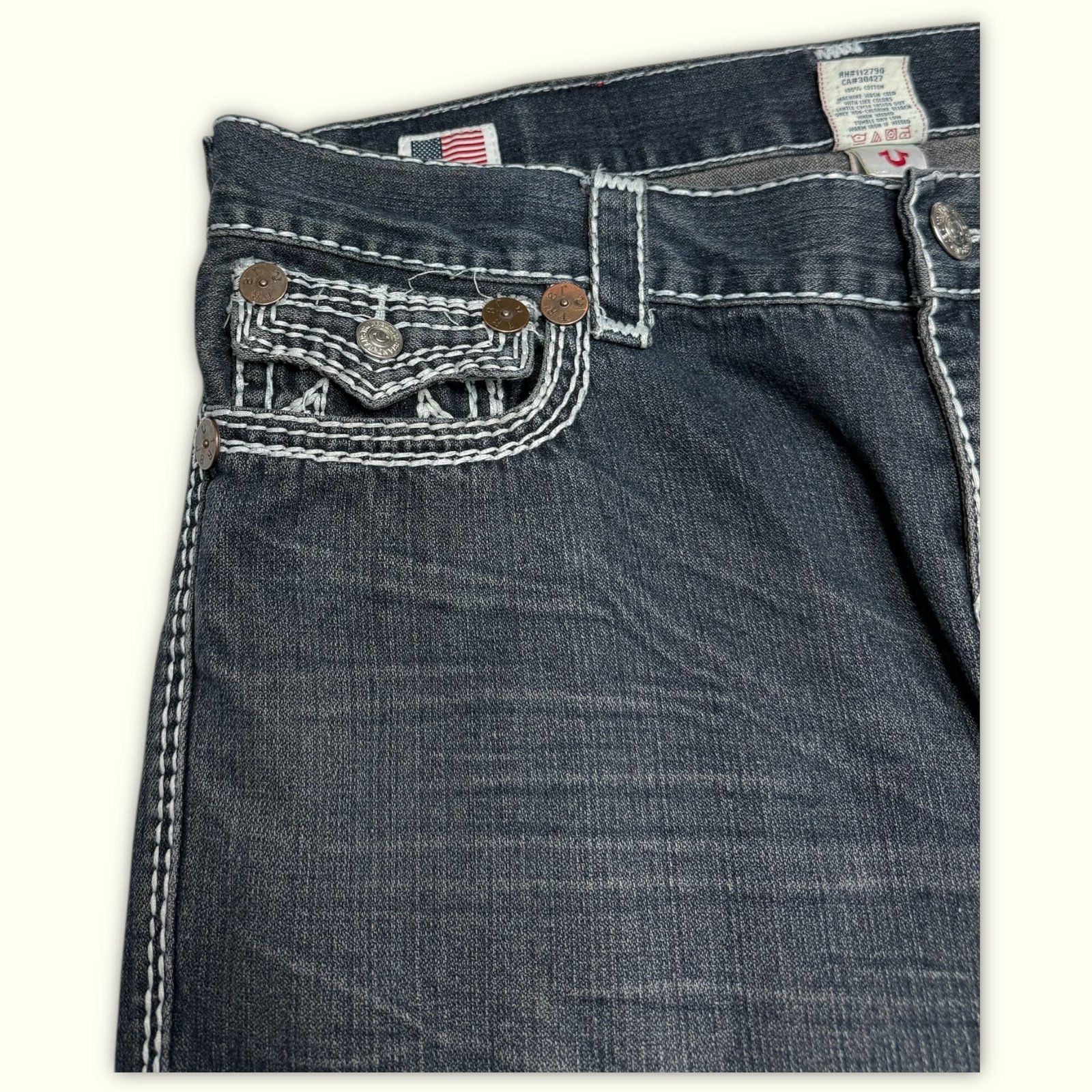 True Religion Jean Relaxed Homme 2000s Y2K – W34