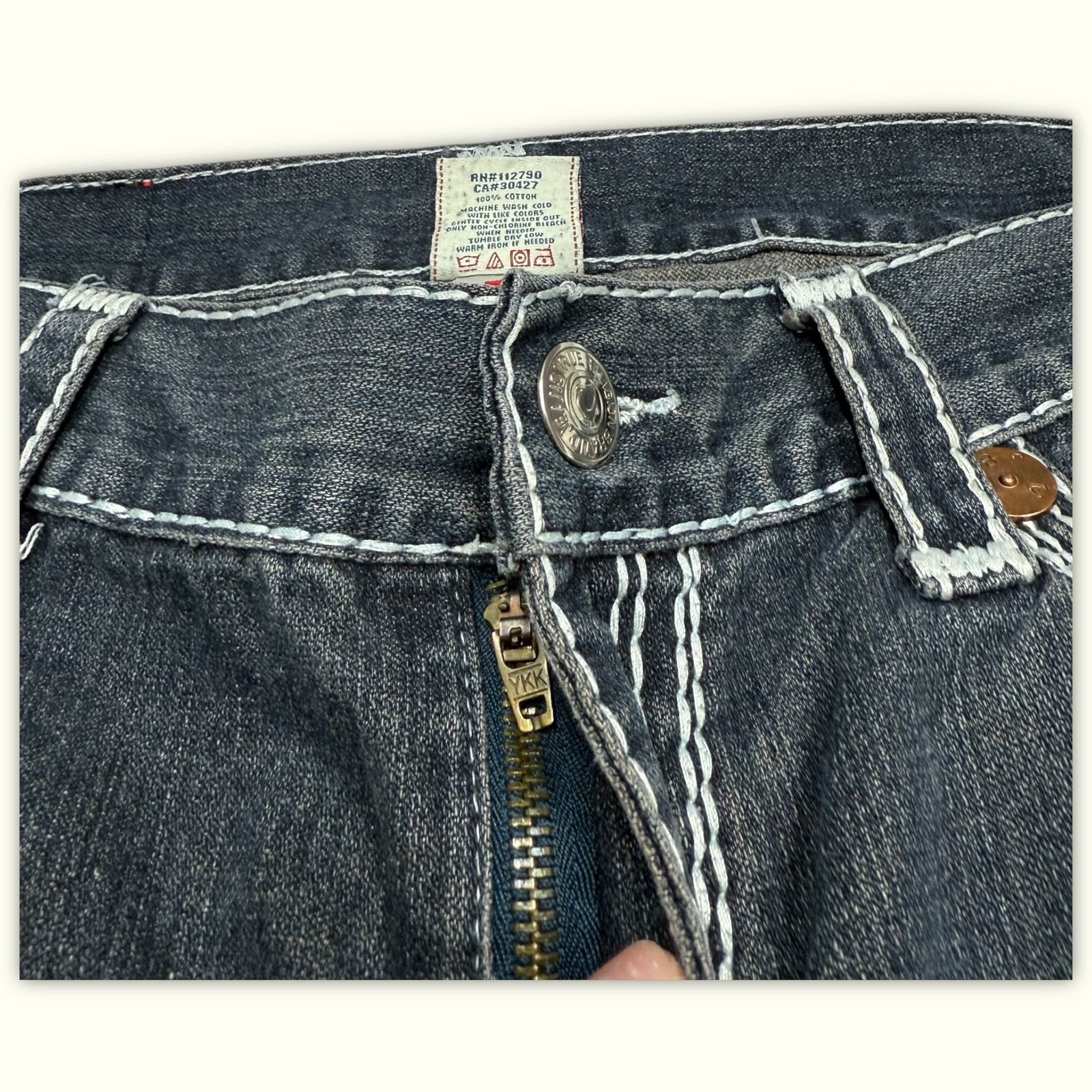True Religion Jean Relaxed Homme 2000s Y2K – W34
