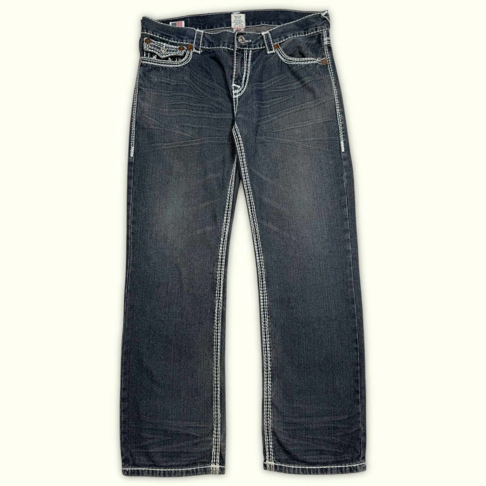 True Religion Jean Relaxed Homme 2000s Y2K – W34
