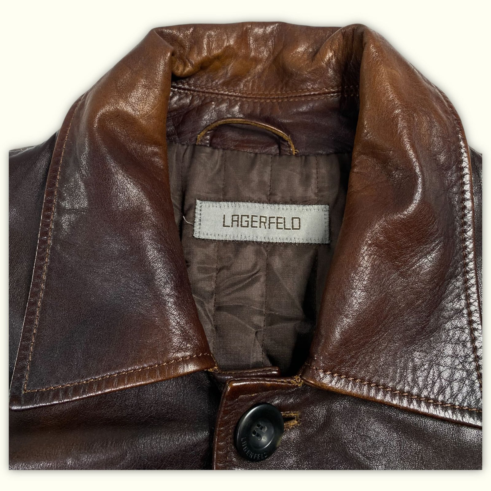 Lagerfeld Manteau Regular Homme 1990s Vintage – L