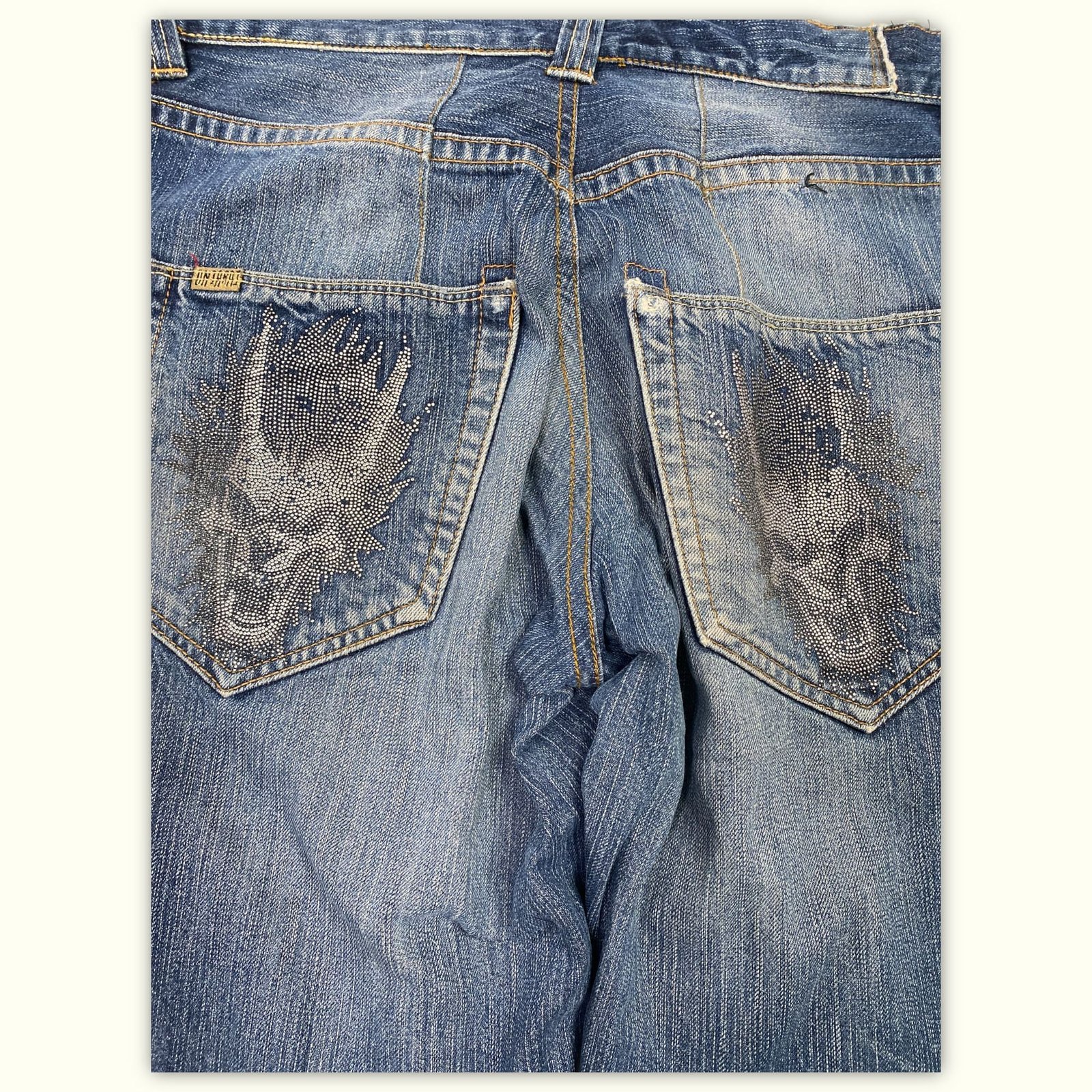 Oniarai Jean Regular Homme 2000s Streetwear japonais – W34
