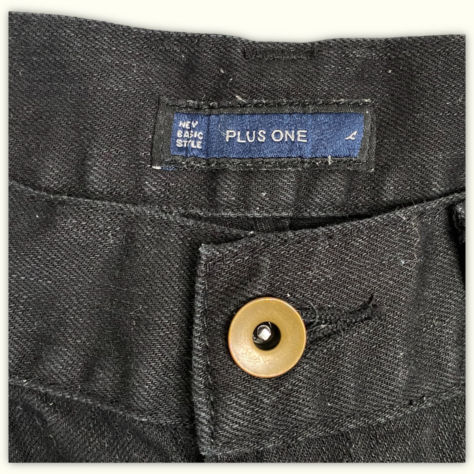 Plus One Jean Regular Homme 2000s Streetwear japonais – W30