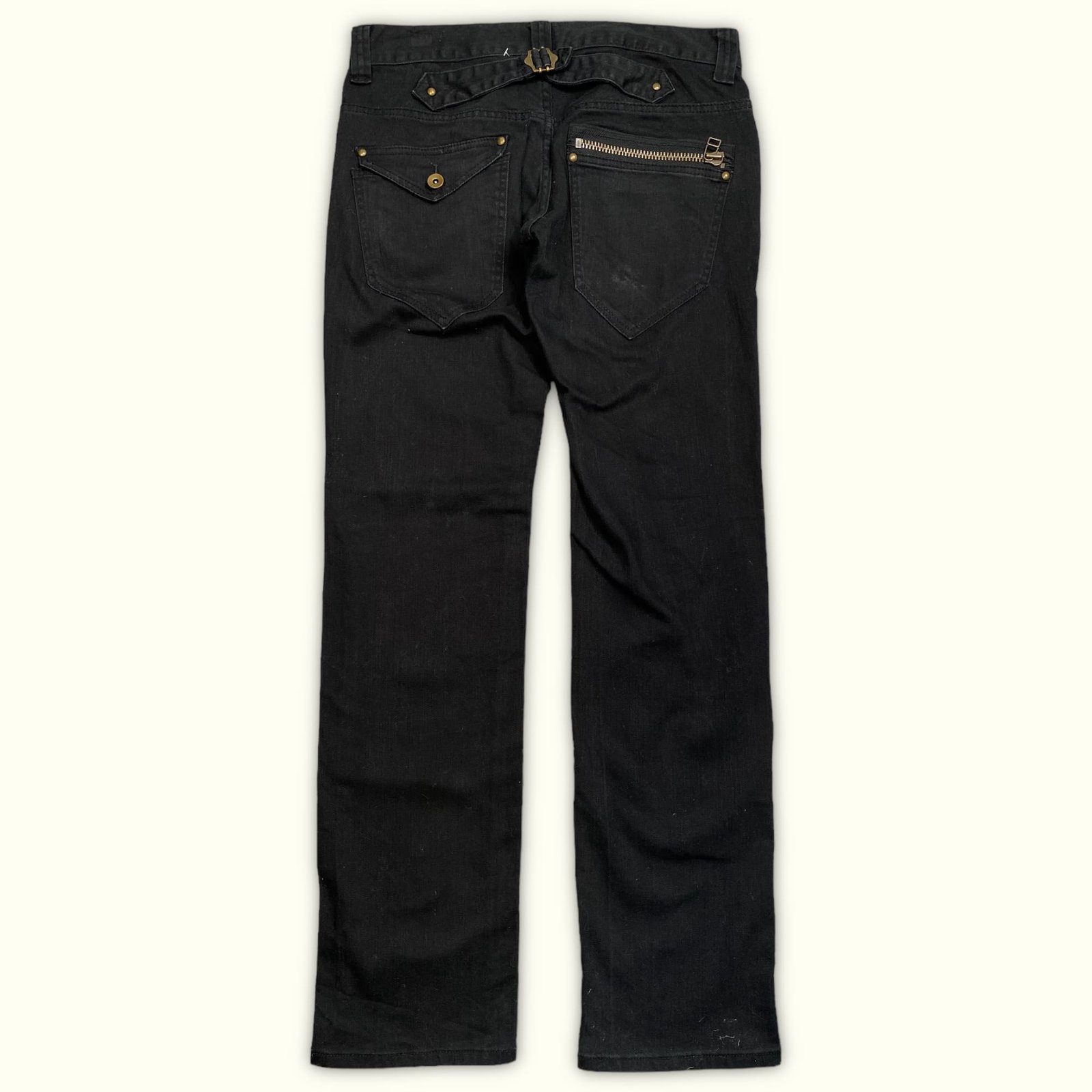 Plus One Jean Regular Homme 2000s Streetwear japonais – W30