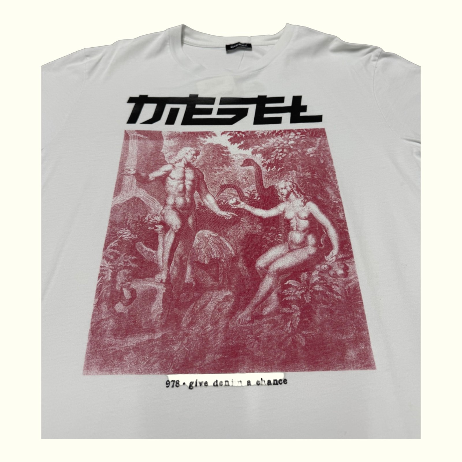 Diesel Camiseta Regular Hombre 2020s Streetwear – M