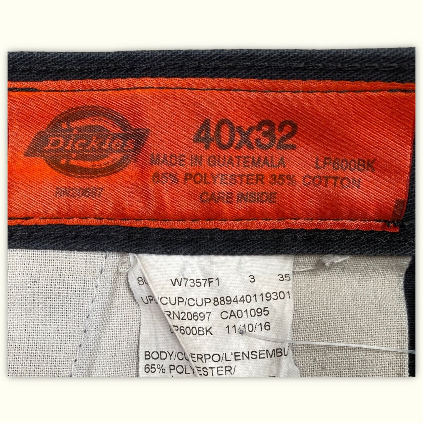 Dickies Pantalon cargo Regular Homme 2010s Workwear – W40