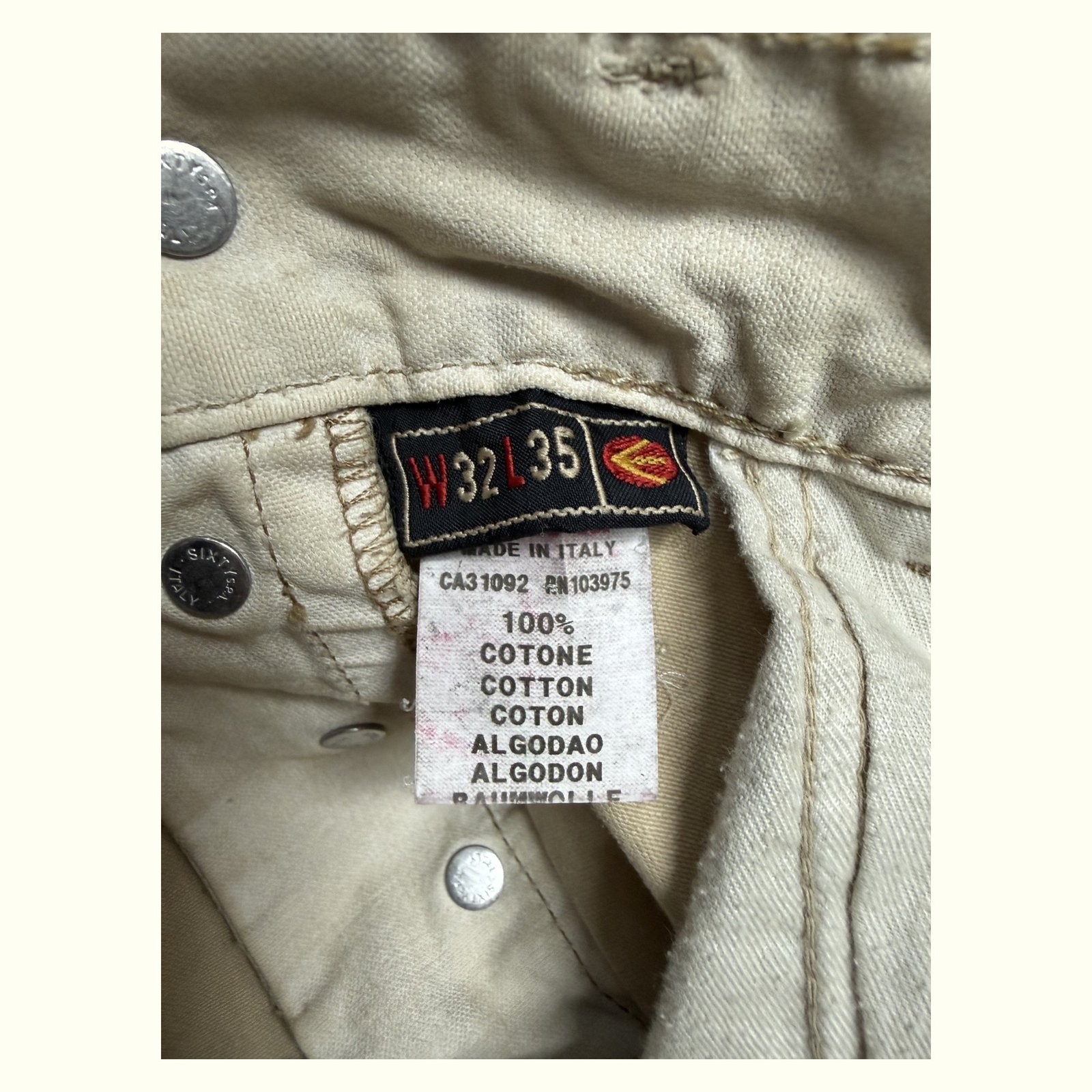 Energie Pantalon Évasé Homme 2000s Y2K – W32