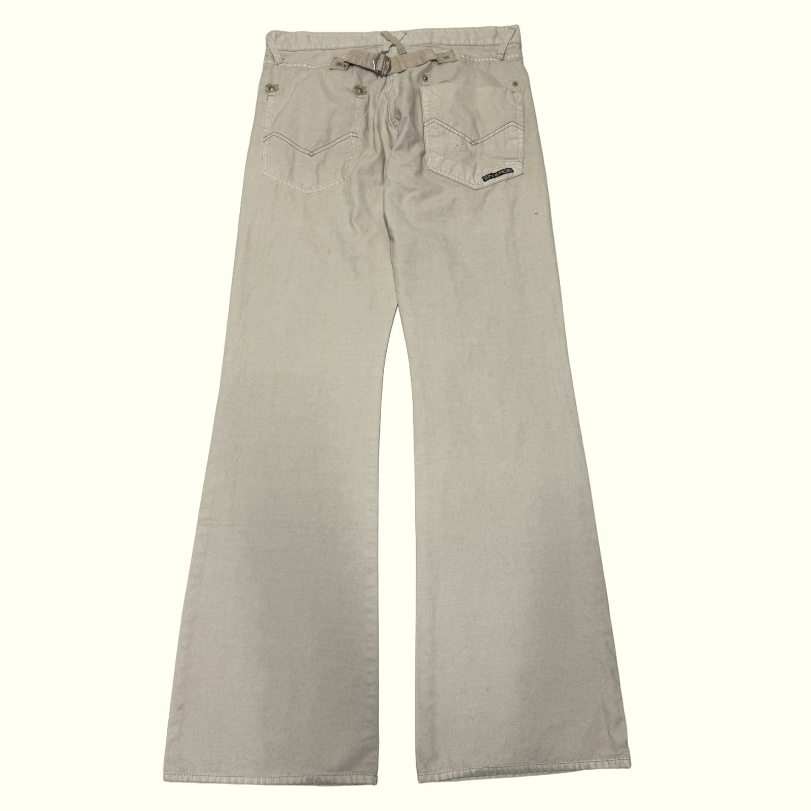 Energie Pantalon Évasé Homme 2000s Y2K – W32
