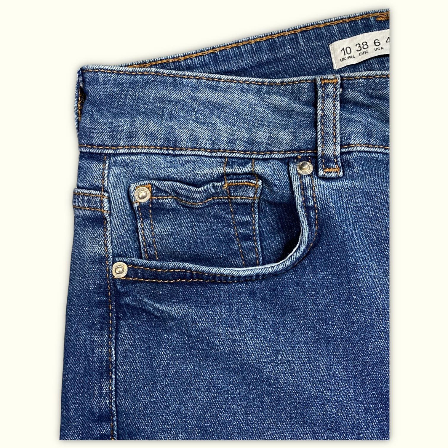 Denim Co. Jean Évasé Femme Rétro – W26