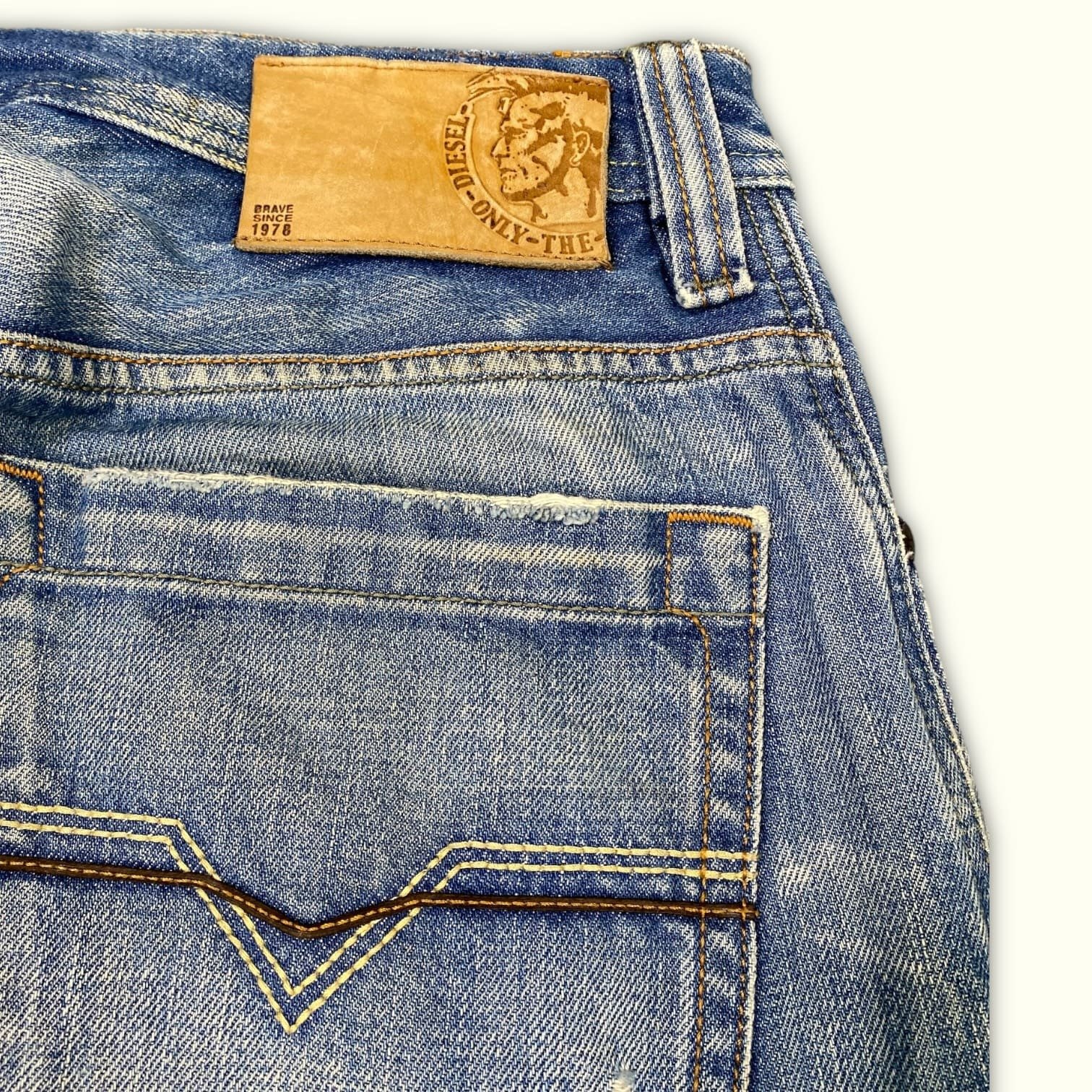 Diesel Vaqueros Regular Hombre 2000s Y2K – W34