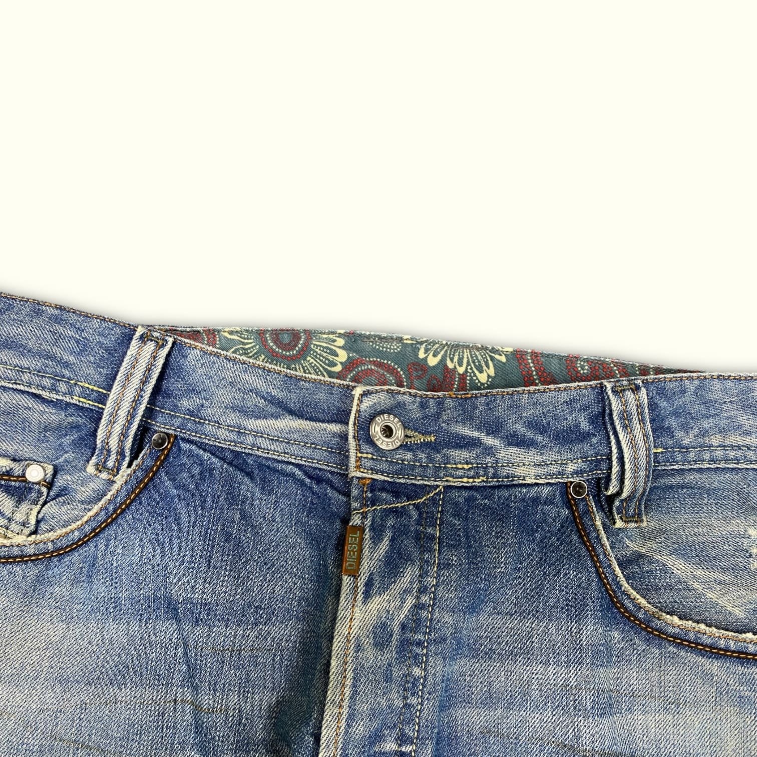 Diesel Vaqueros Regular Hombre 2000s Y2K – W34