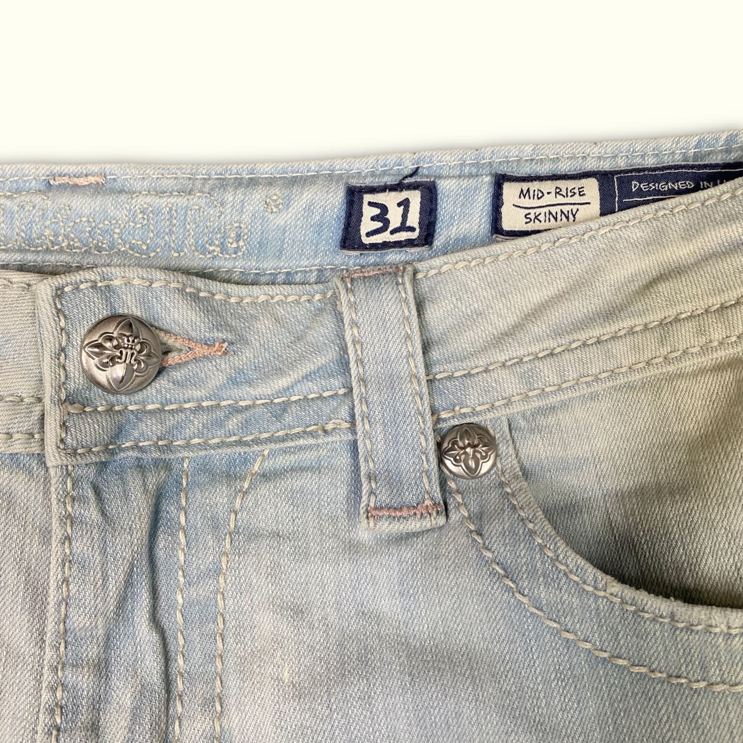 Miss Me Jean Skinny Femme 2010s Y2K – W31