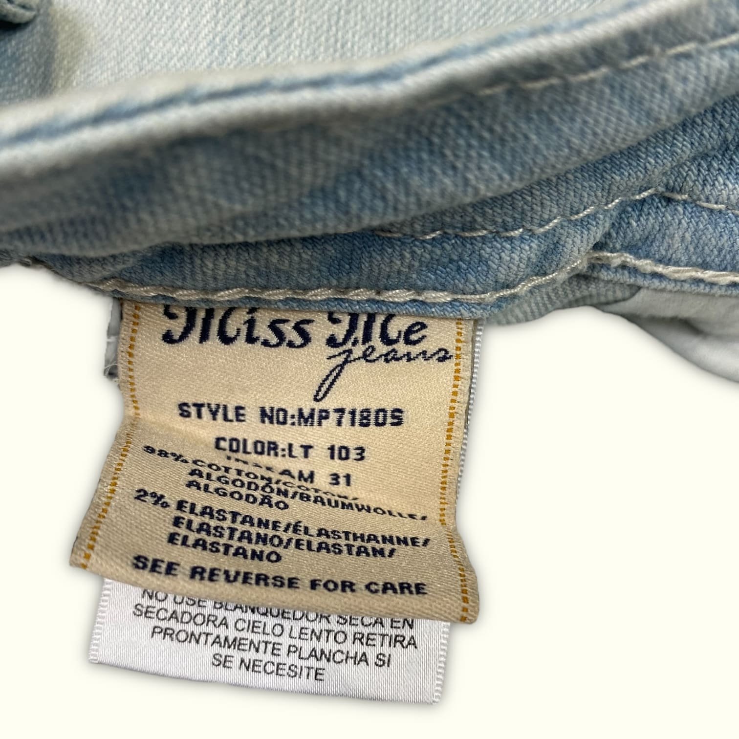 Miss Me Jean Skinny Femme 2010s Y2K – W31