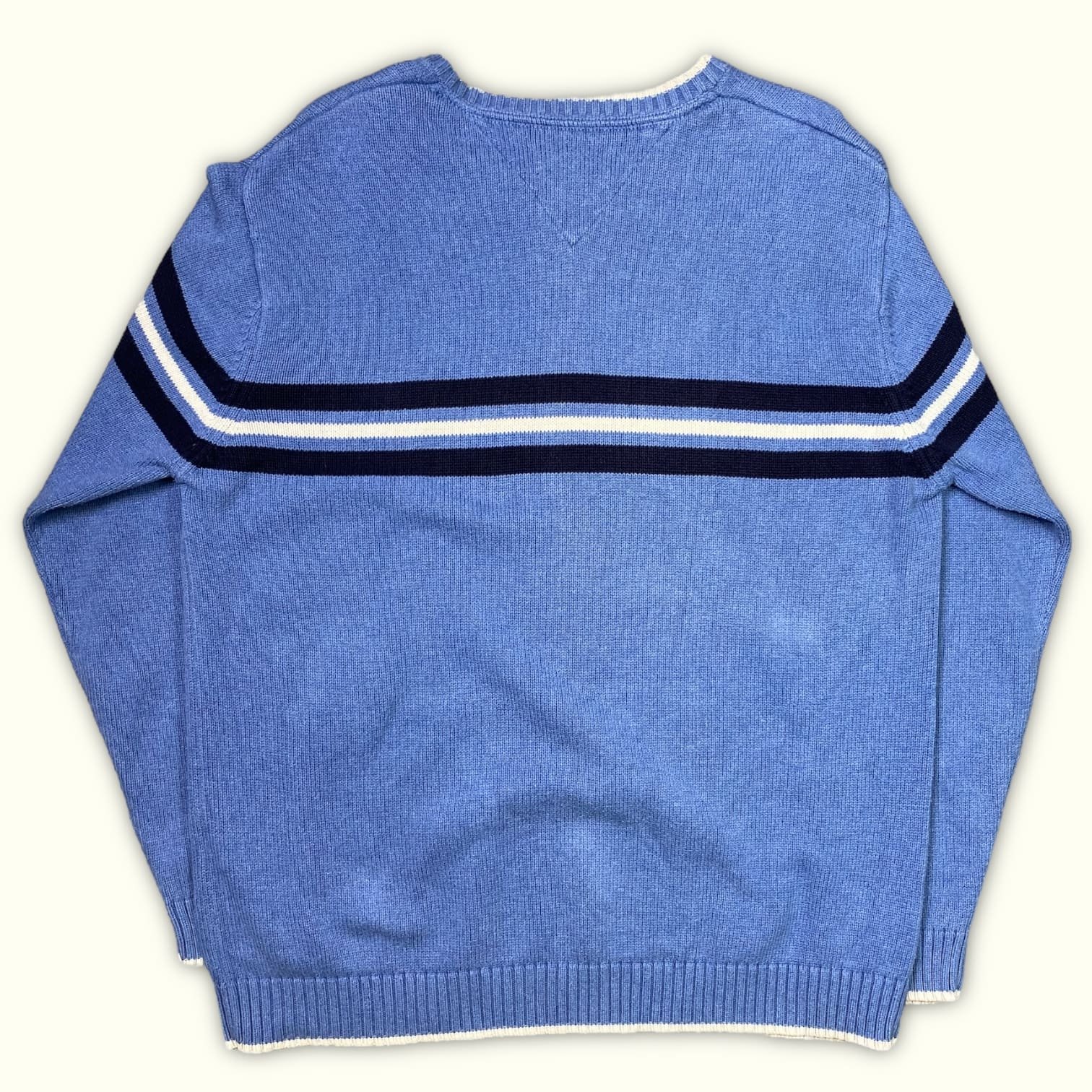 Tommy Hilfiger Pull Regular Homme 2000s Preppy – L