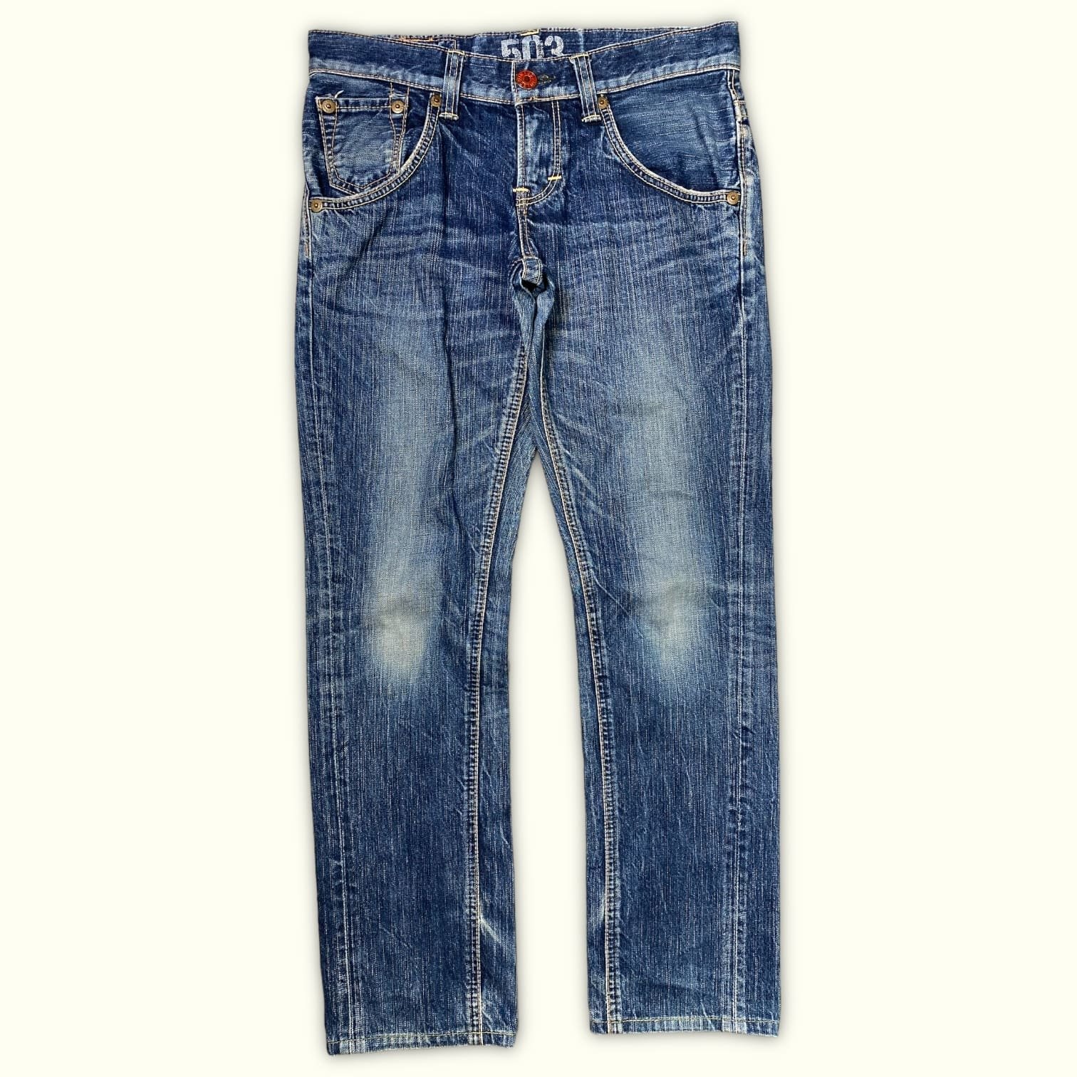 Edwin Jean Regular Homme 2000s Streetwear japonais – W30
