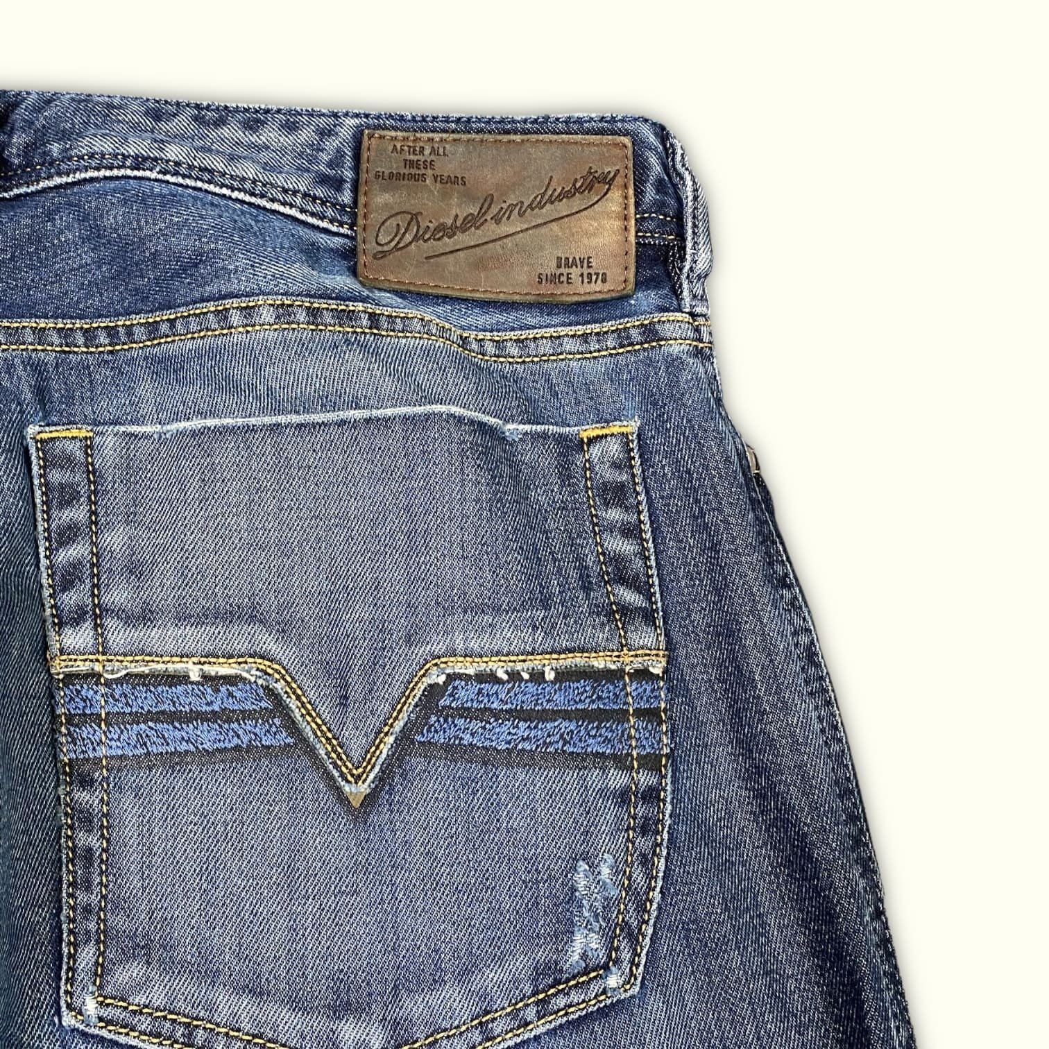 Diesel calças de ganga Regular Homem 2000s Y2K – W36