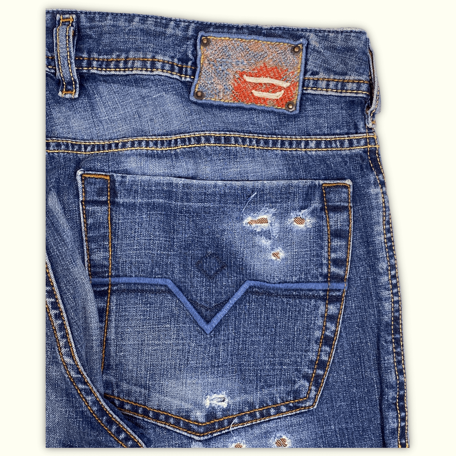 Diesel Jeans Regular Heren 2000s Y2K – W32