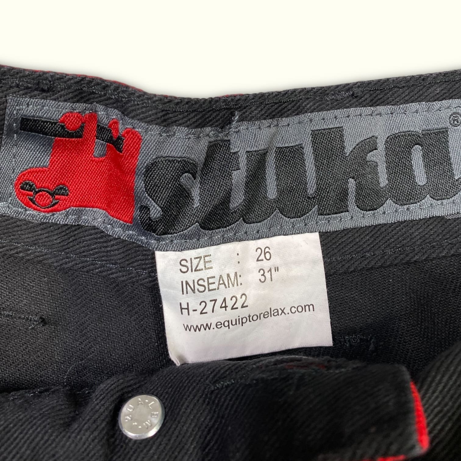 Stuka Pantalon Baggy Homme 2000s Y2K – W26