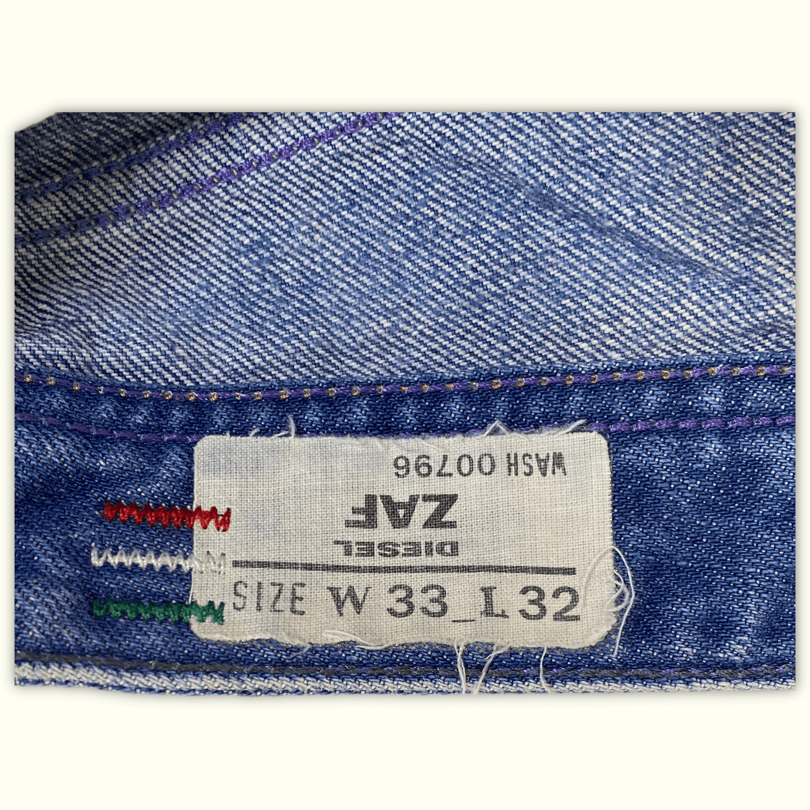 Diesel Vaqueros Acampanado Hombre 2000s Y2K – W33