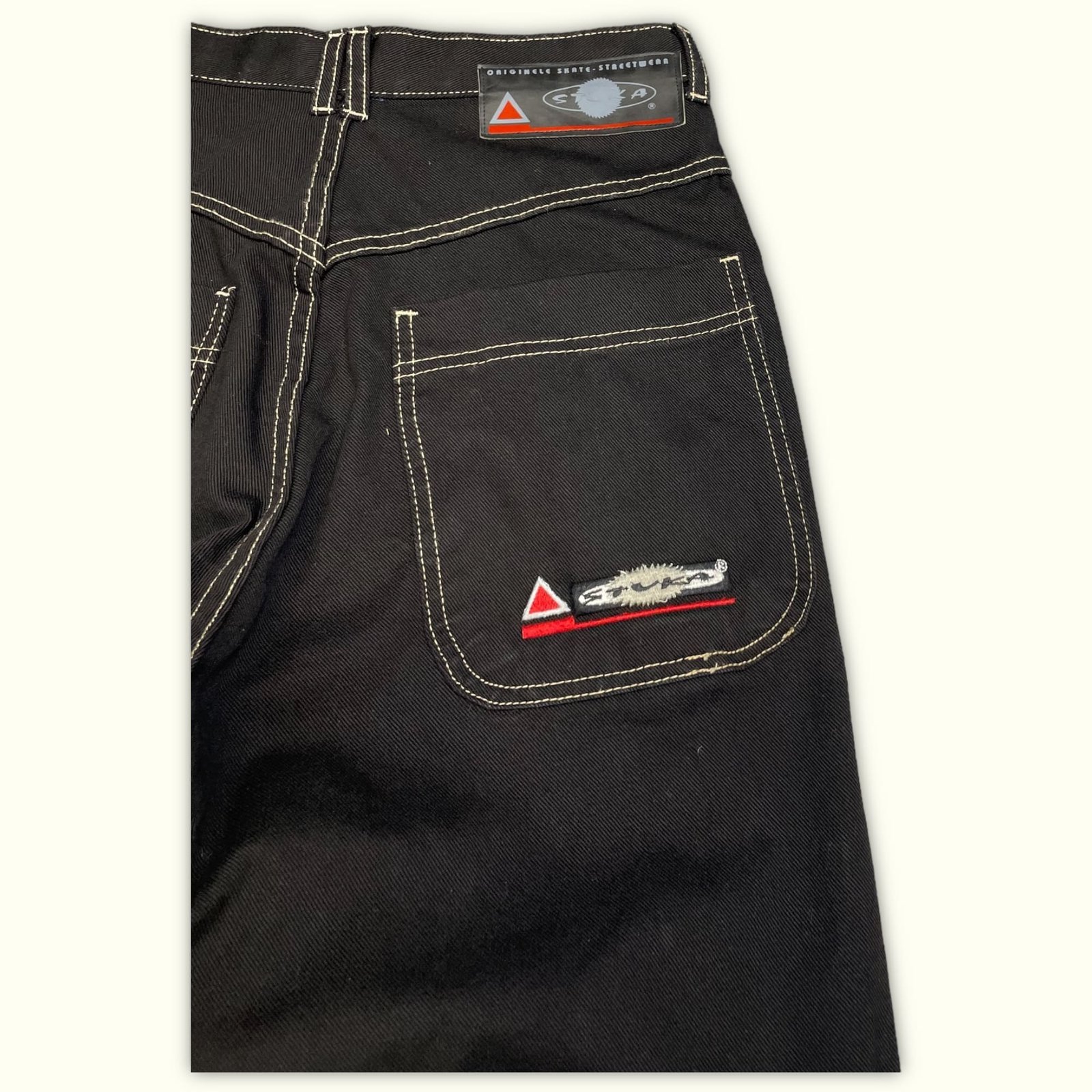 Stuka Jean Baggy Homme 1990s Skater – W28