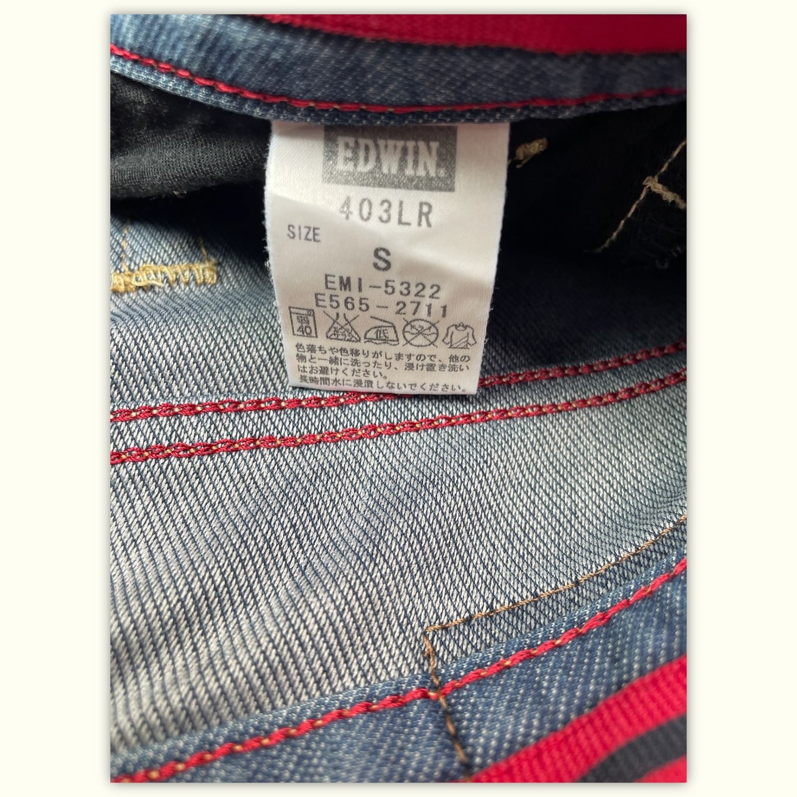 Edwin Jean Regular Homme 2000s Streetwear japonais – W26