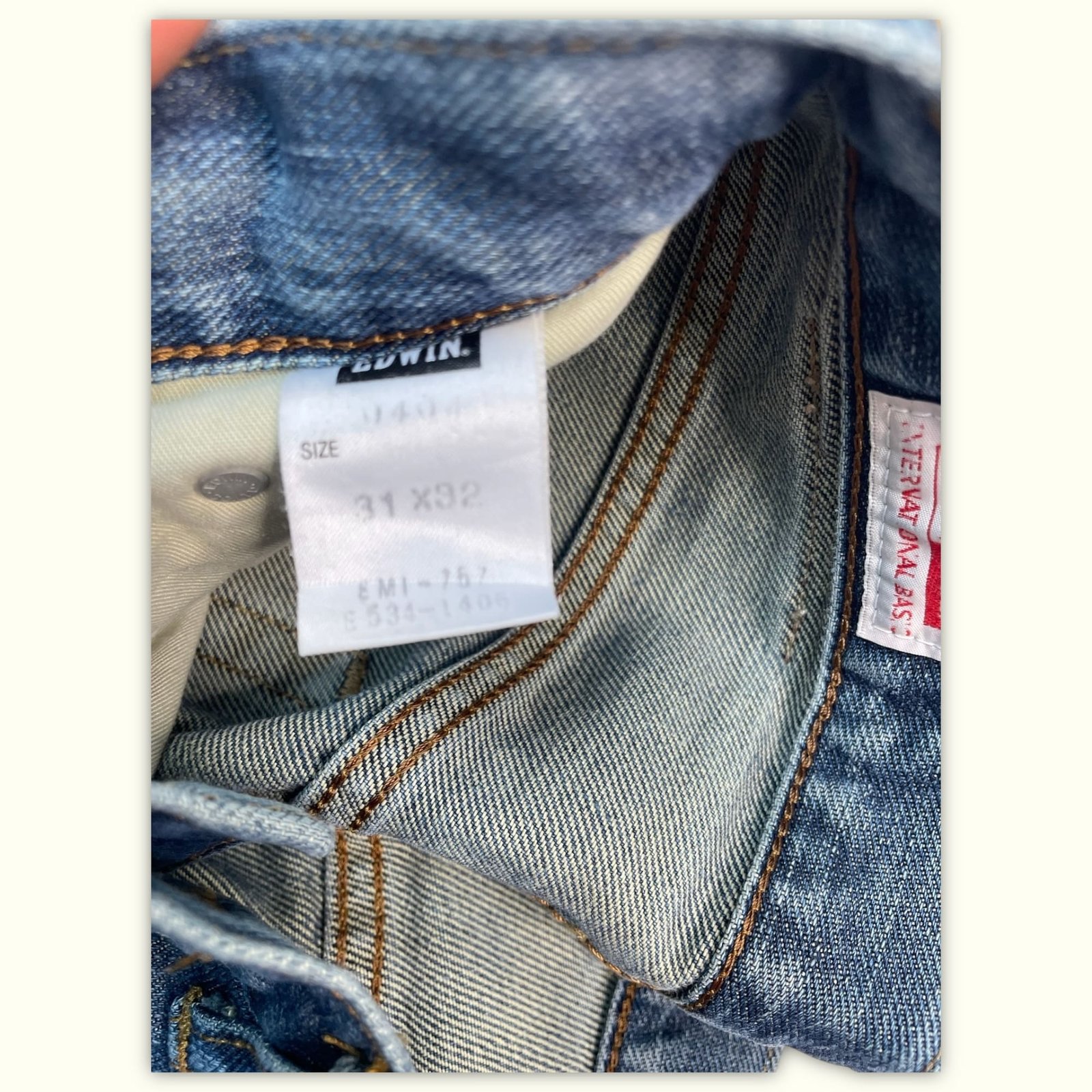Edwin Jean Regular Femme 1990s Vintage – W31