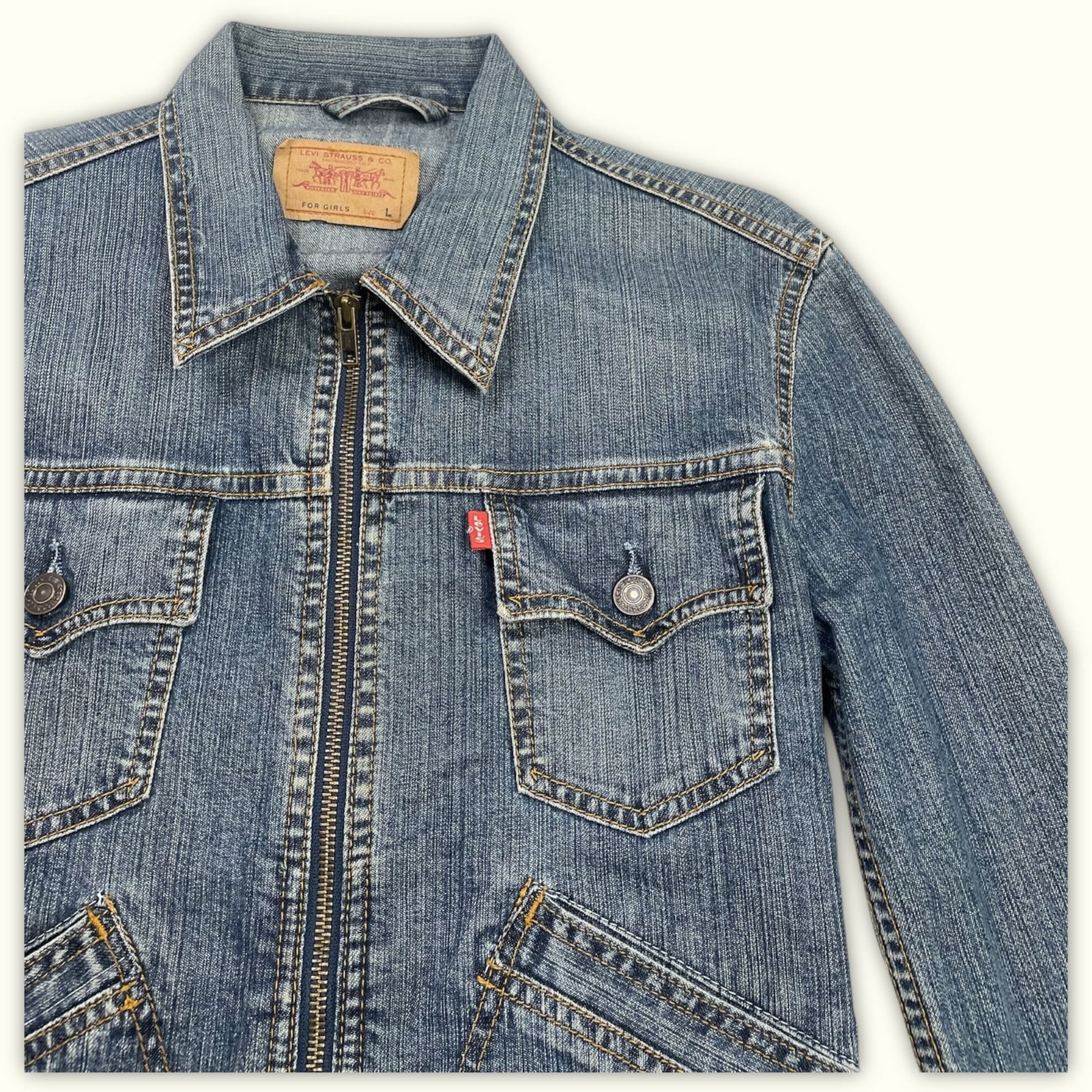 Levi'S Veste Slim Fille 2000s Y2K – L