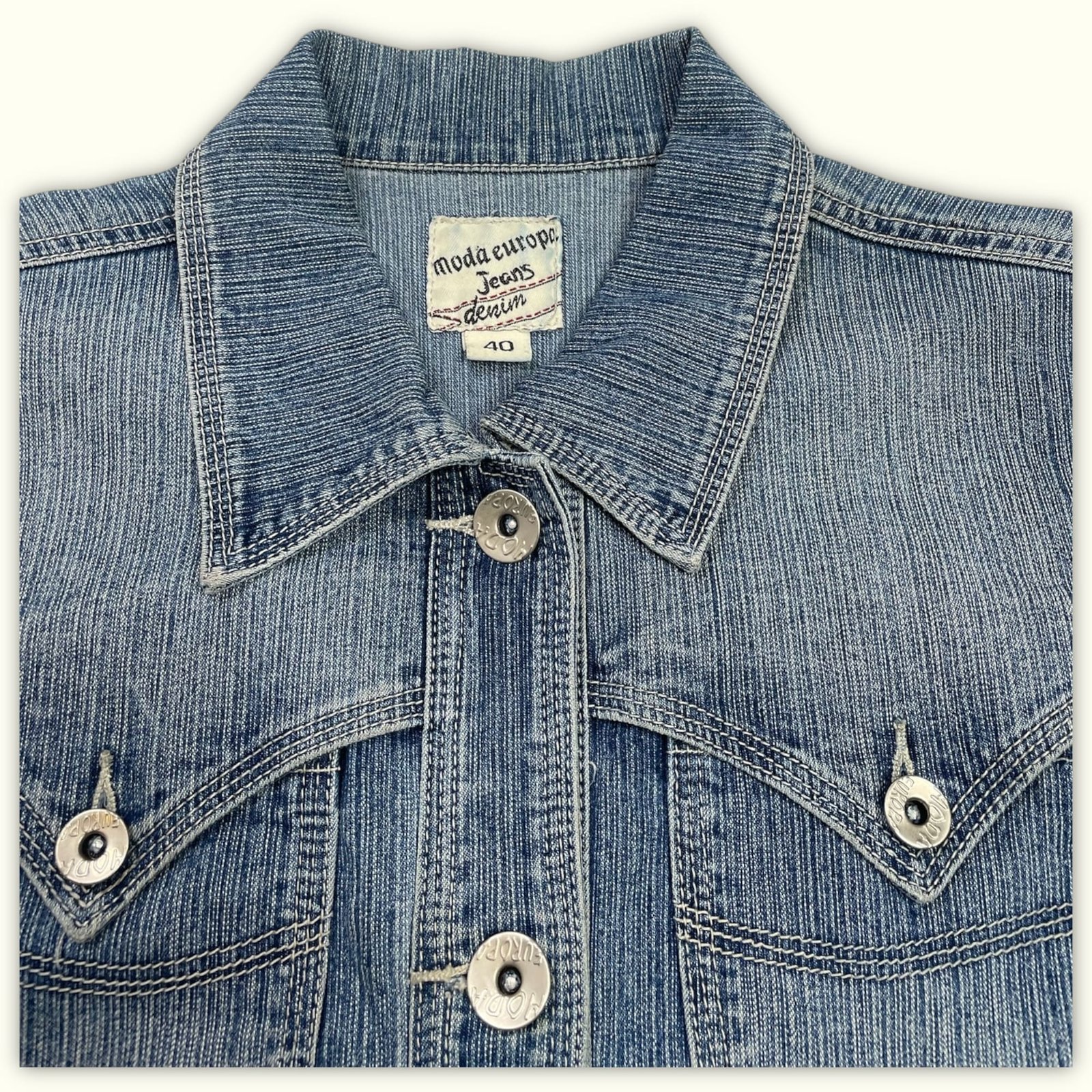 Moda Europa Veste Regular Femme 2000s Y2K – L