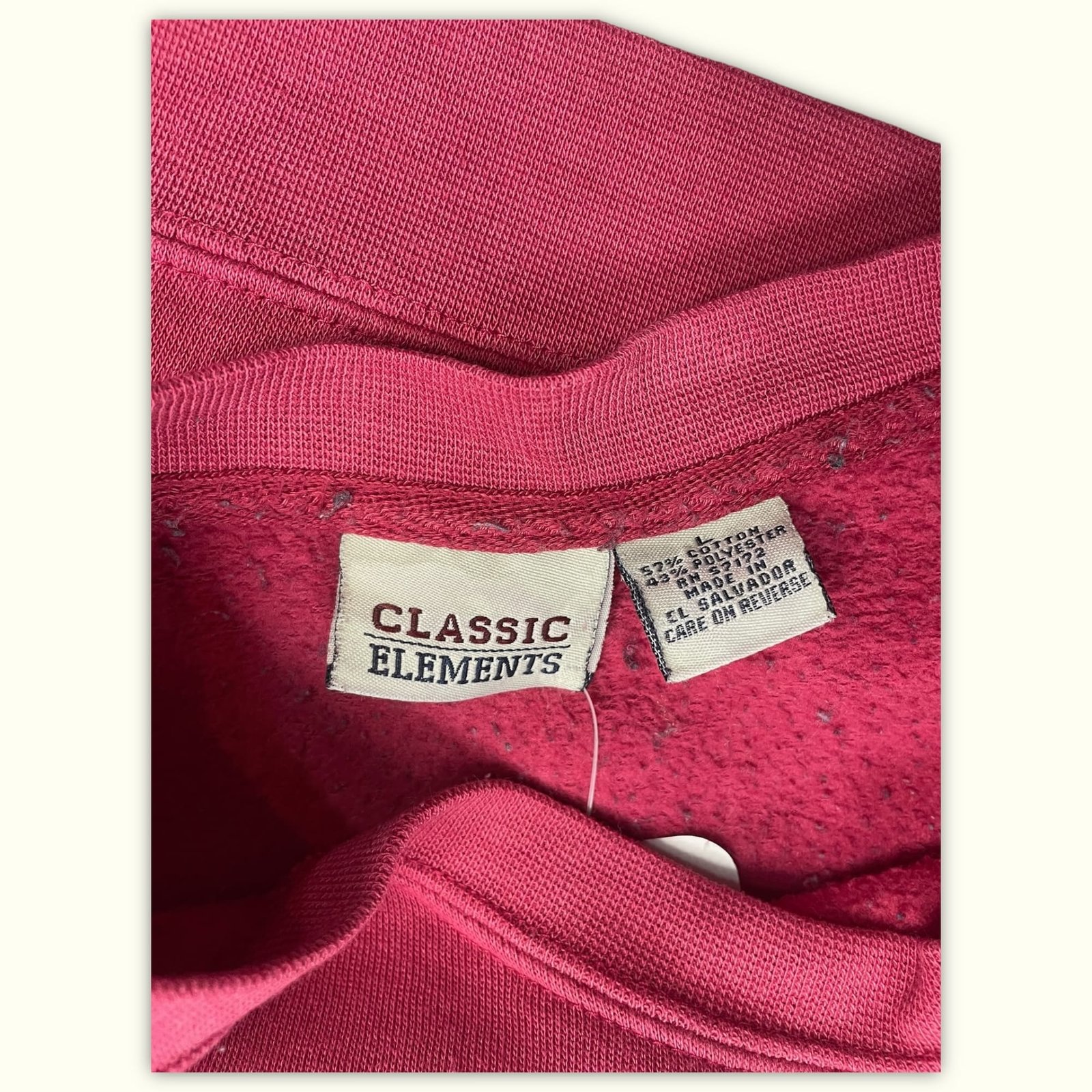 Classic Elements Sweat Relaxed Femme 1990s Vintage – L