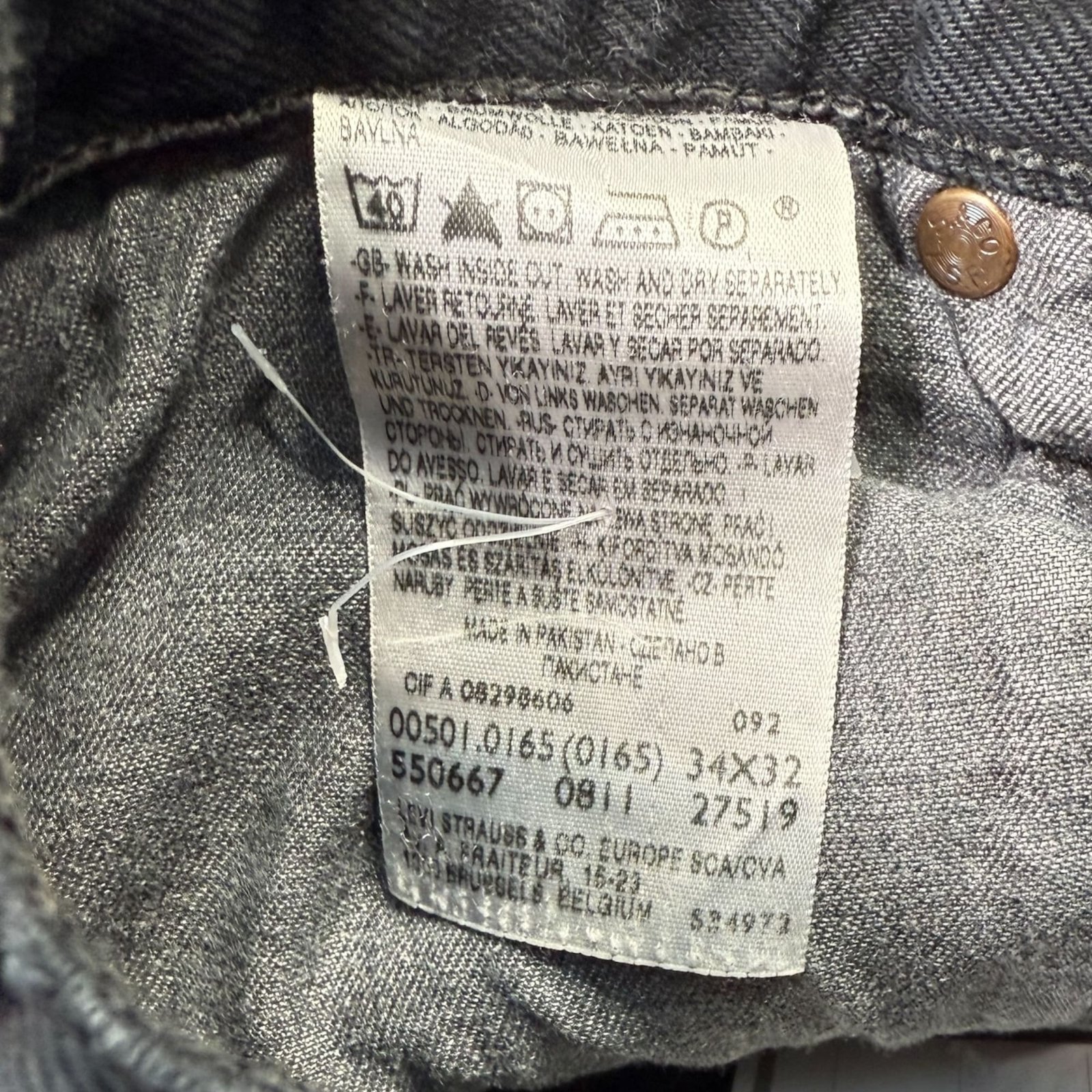 Levi'S Jean Regular Homme 2010s Workwear – W34