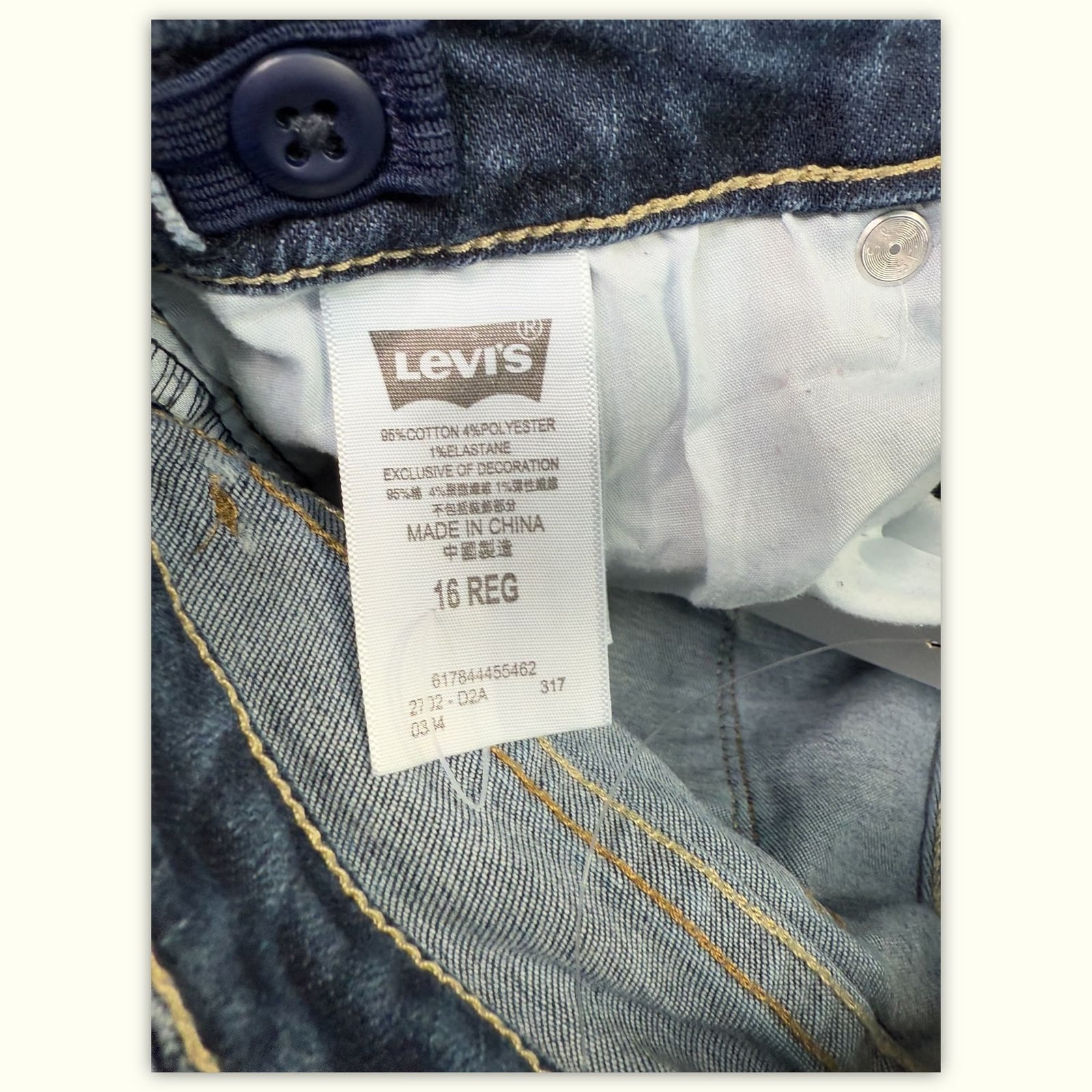 Levi'S Jean Skinny Fille Classique – W26