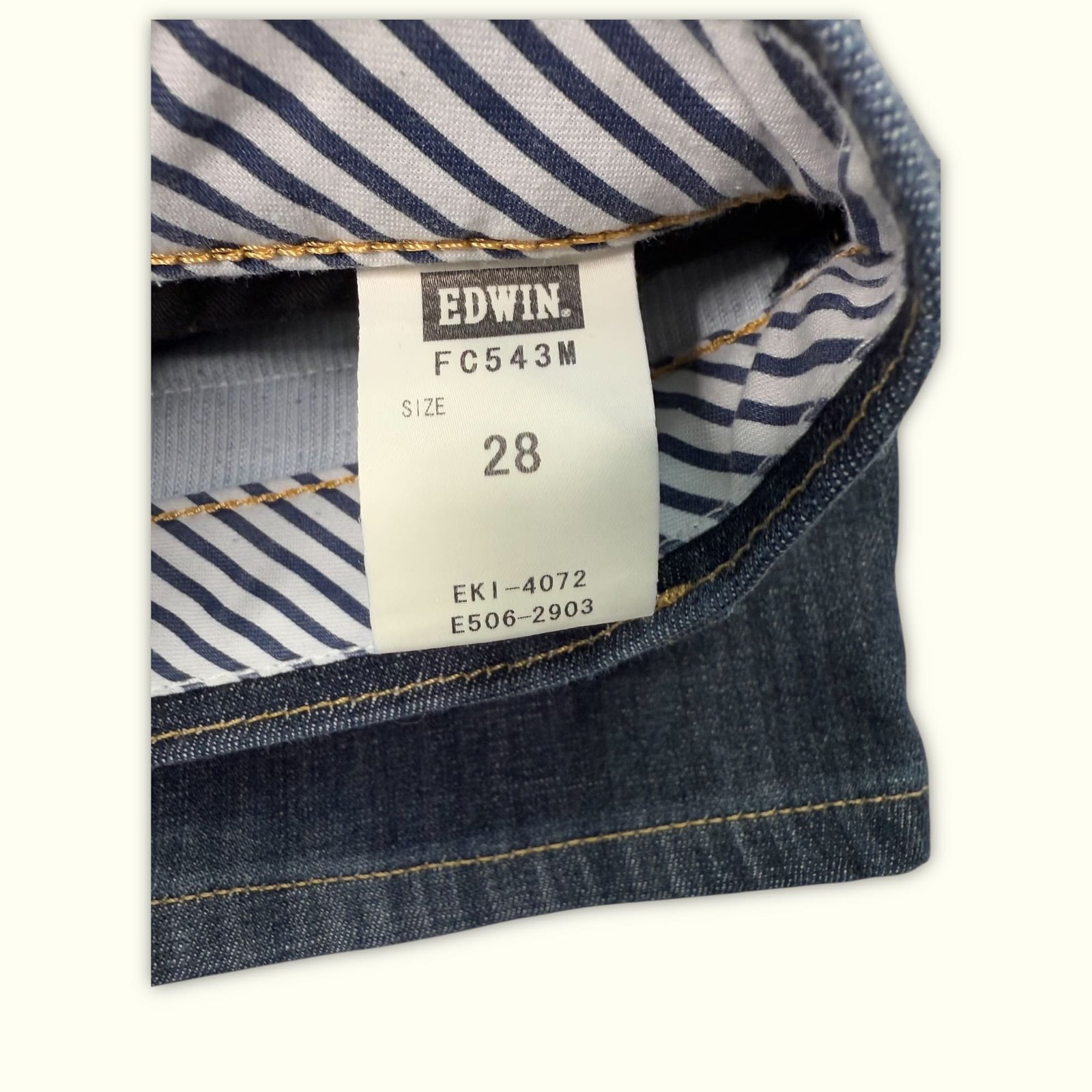 Edwin Jean Regular Homme 2000s Streetwear japonais – W28
