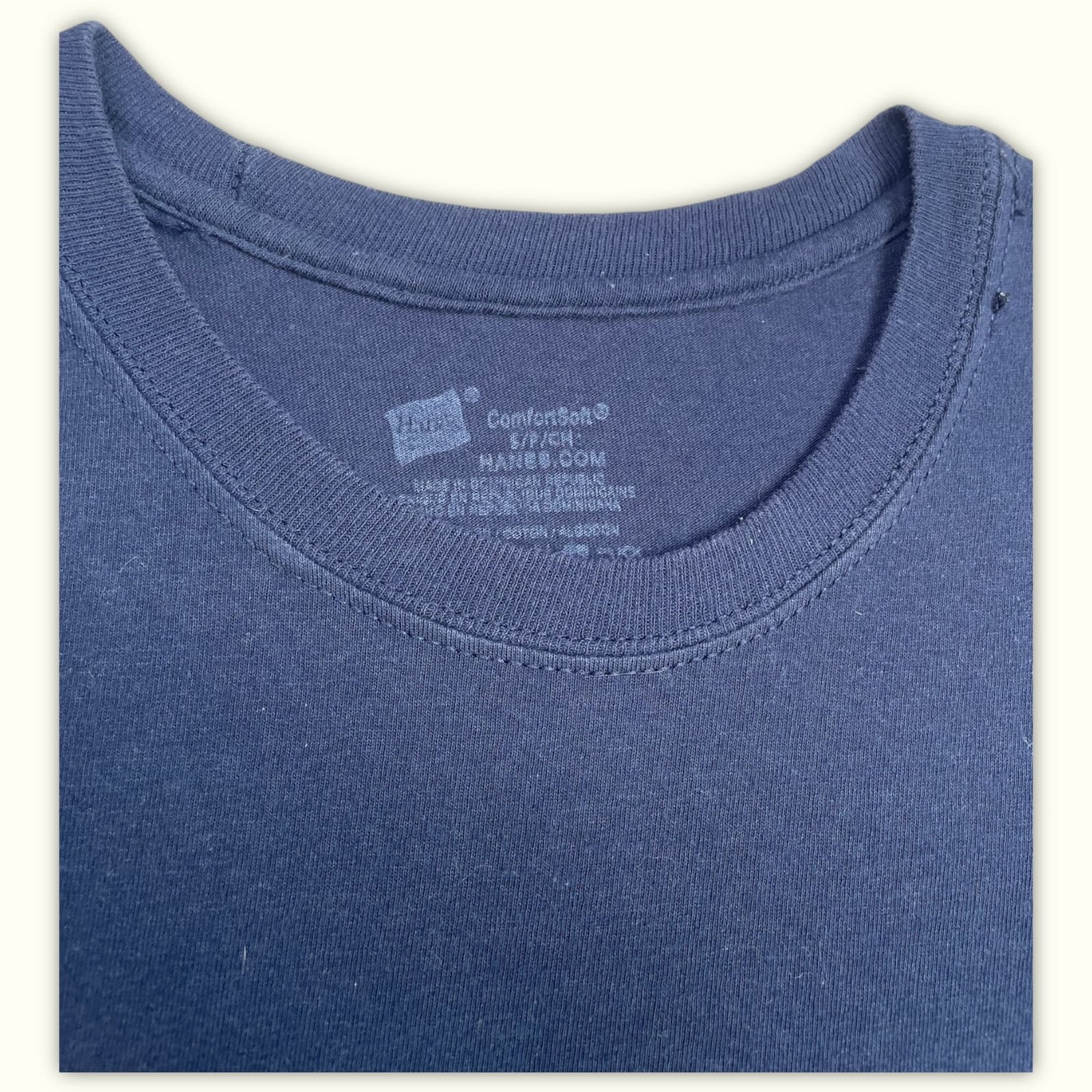 Hanes T-shirt Regular Homme 2010s Minimaliste – S