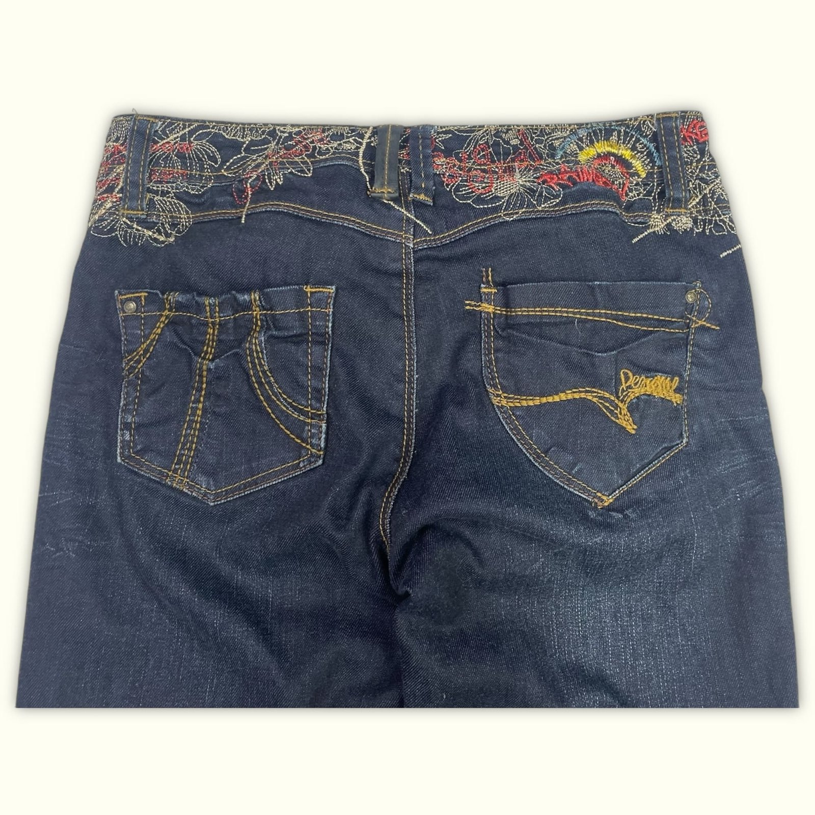 Desigual Jean Slim Femme 2010s Boho – W26