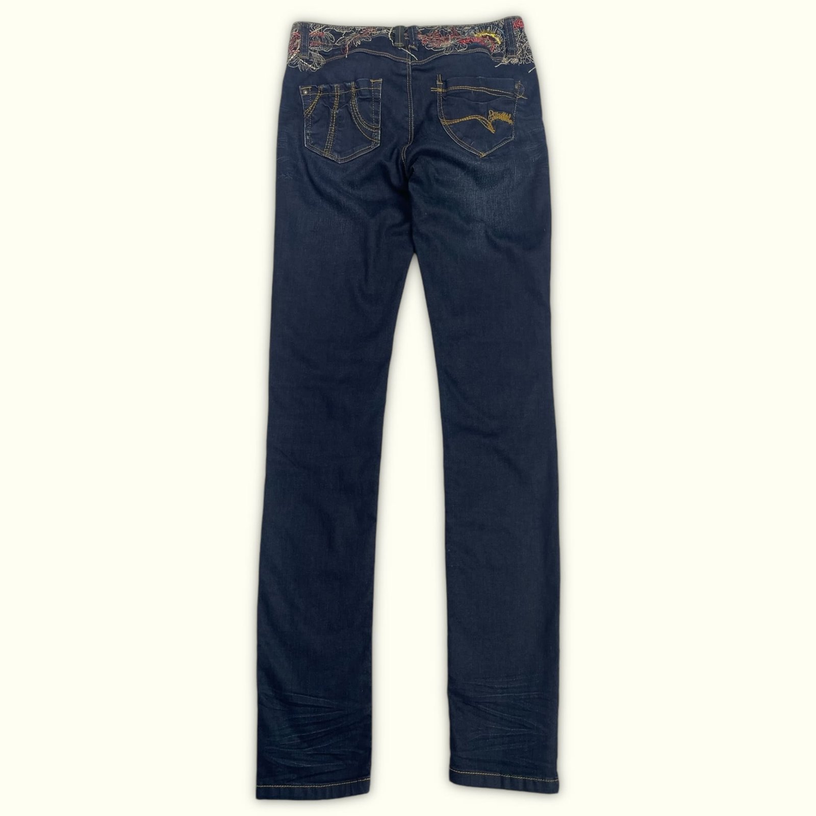 Desigual Jean Slim Femme 2010s Boho – W26