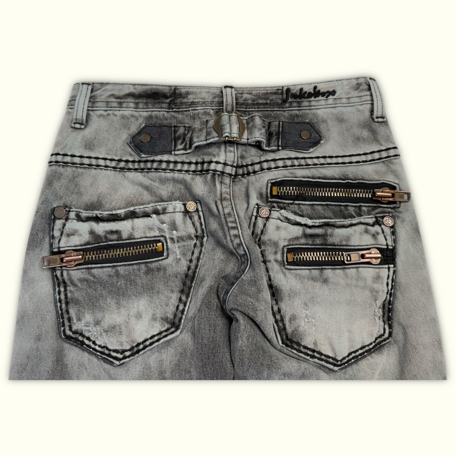 Jukebox Jean Regular Homme 2000s Streetwear japonais – W28