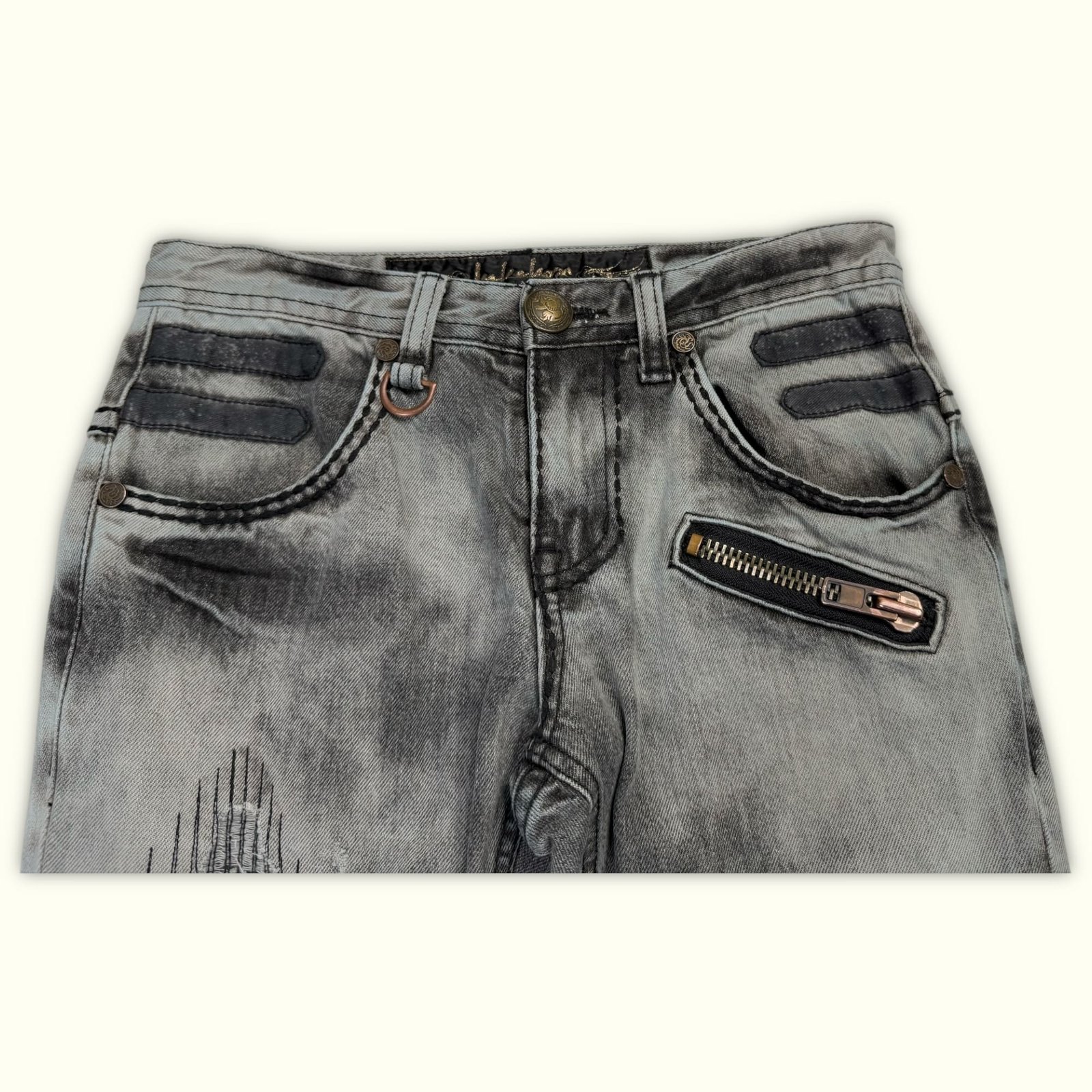 Jukebox Jean Regular Homme 2000s Streetwear japonais – W28