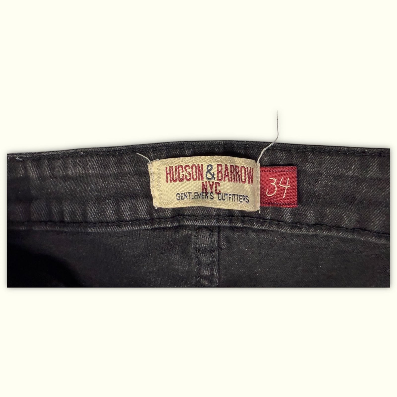 Hudson & Barrow Jean Slim Homme Normcore – W34