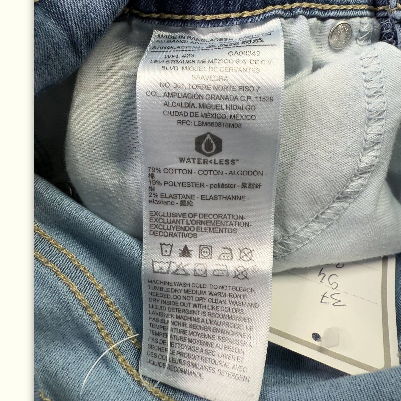 Denizen From Levi'S Jean Skinny Femme Moderne – W29
