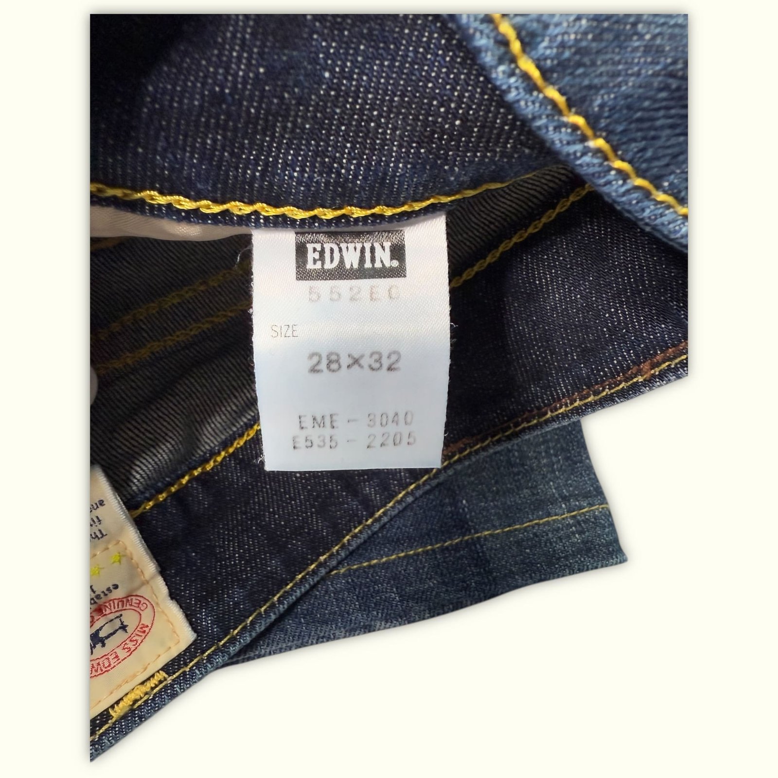 Edwin Jean Regular Femme 2000s Streetwear japonais – W28