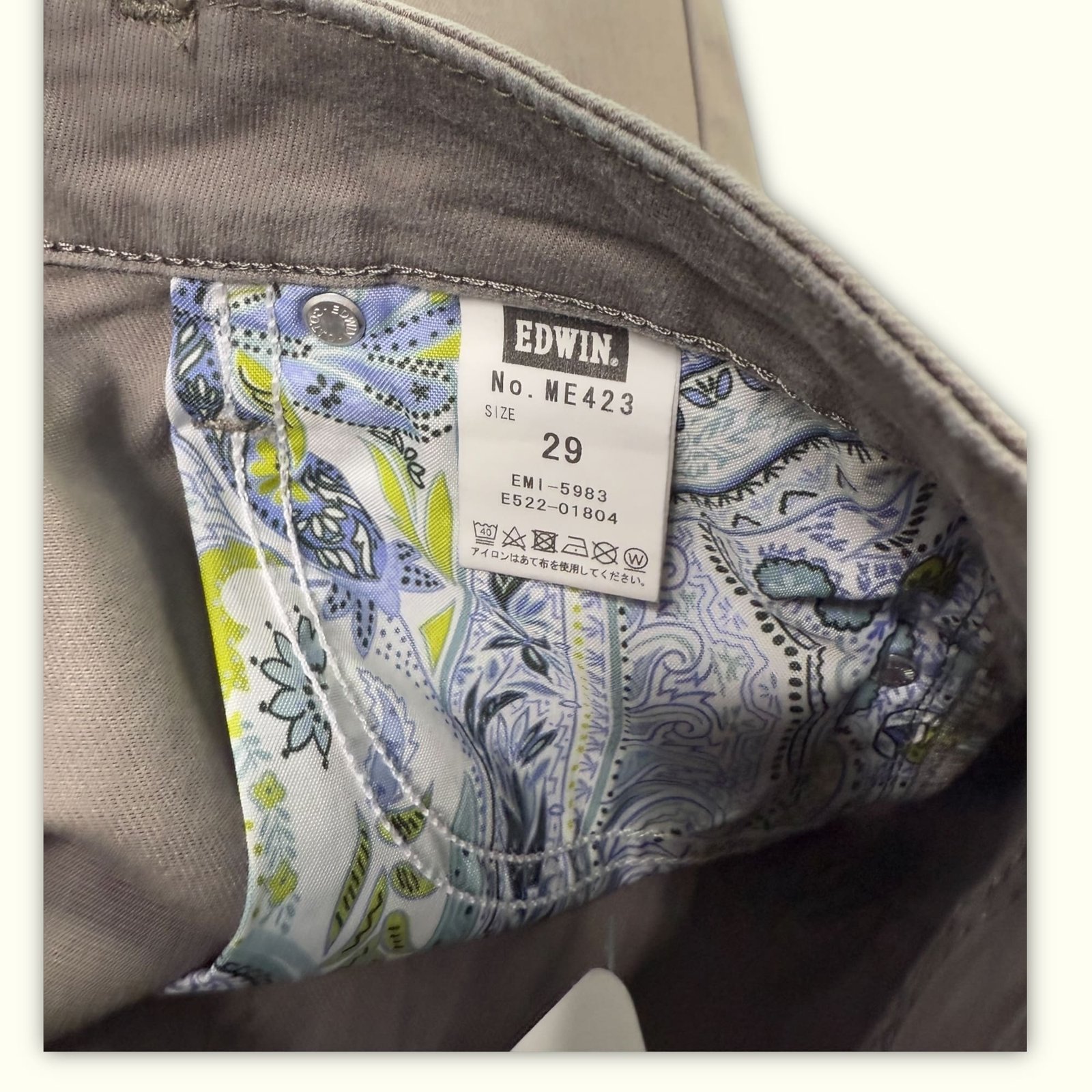 Edwin Jean Regular Femme 2000s Streetwear japonais – W29