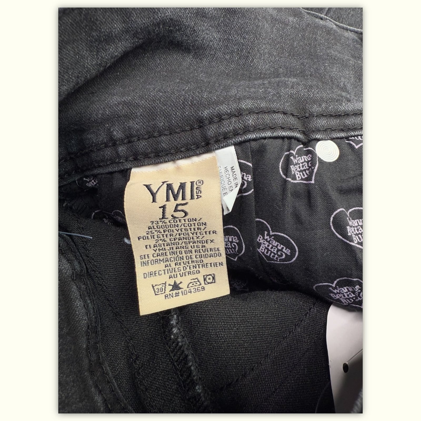 Ymi Jean Slim Femme Y2K – W34