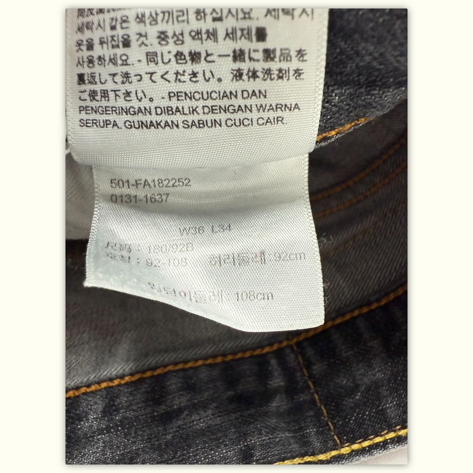 Levi'S Jean Regular Homme 2010s Workwear – W36