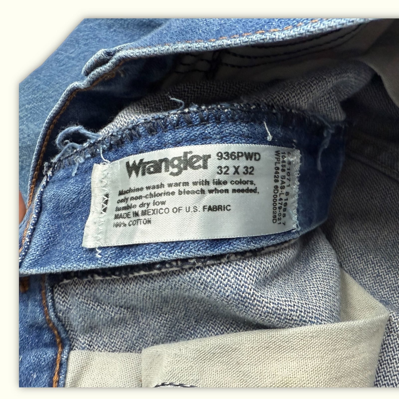 Wrangler Jean Slim Homme 2000s Western – W32