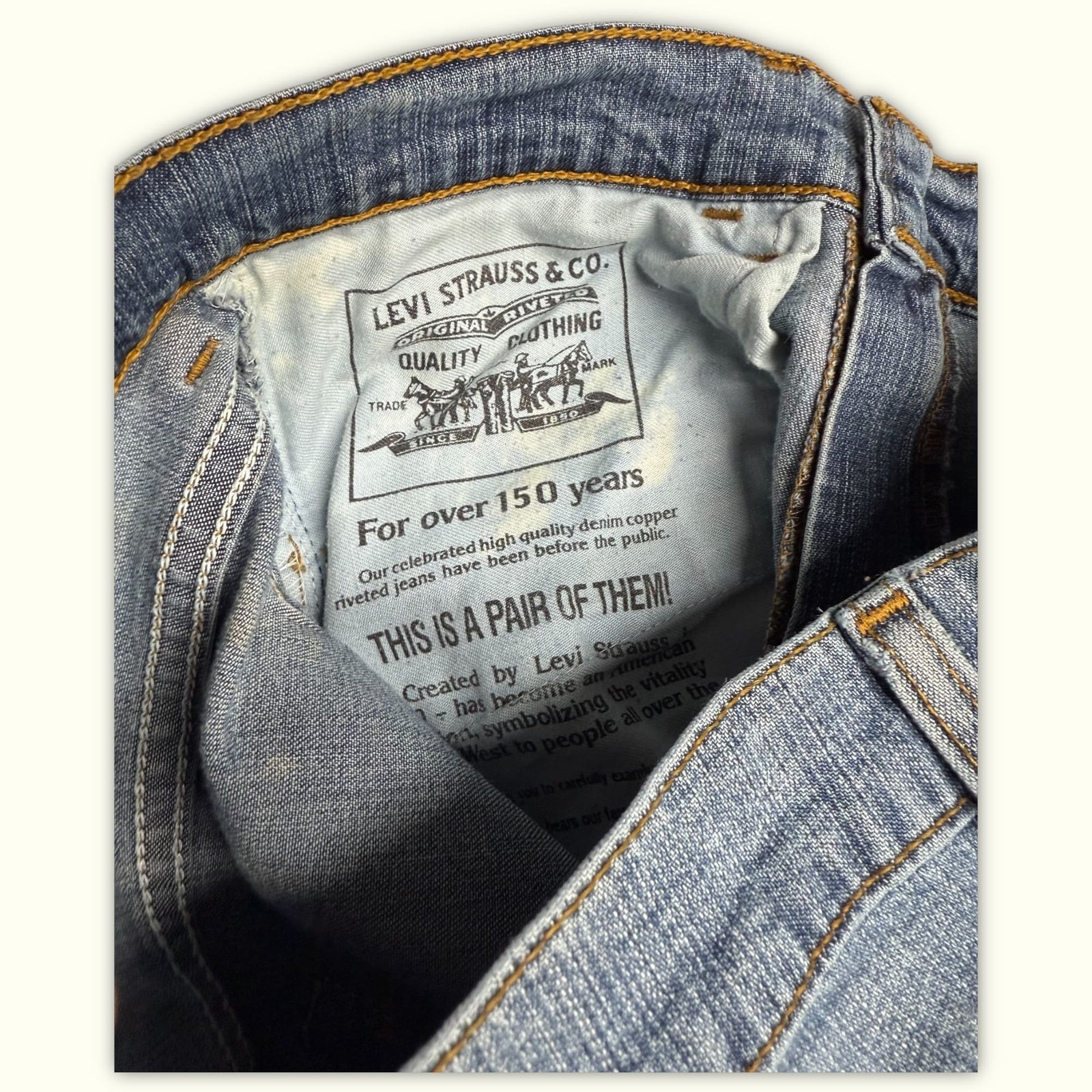 Levi'S Jean Évasé Femme 2000s Y2K – W26