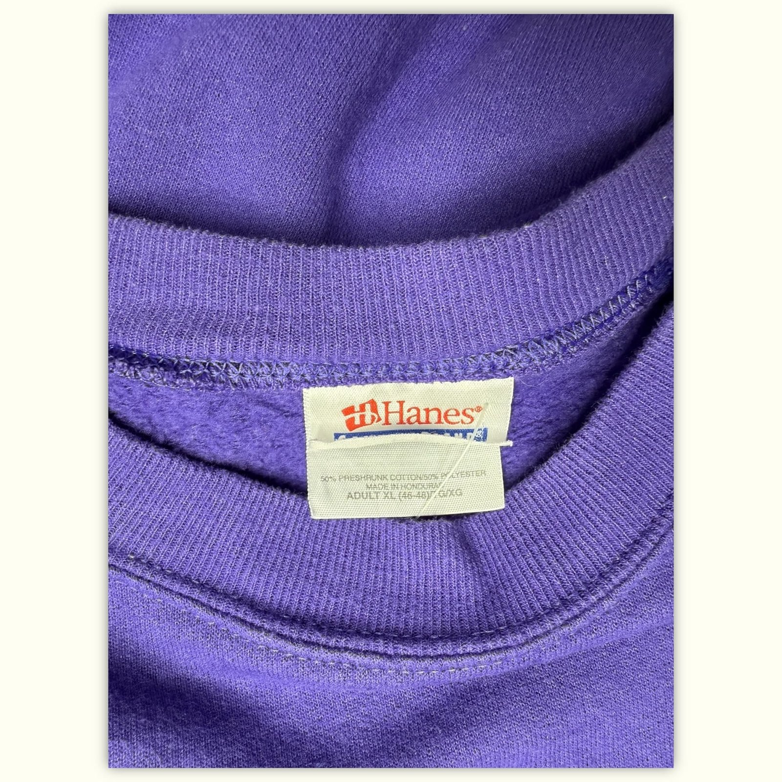Hanes Sudadera Oversize Hombre 1990s Vintage – XL