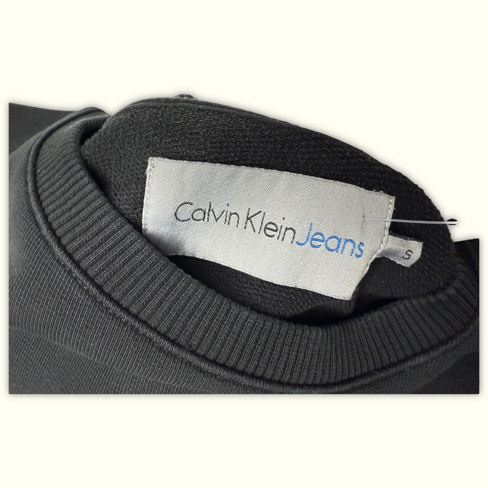 Calvin Klein Jeans Sweat Regular Homme Minimaliste – S